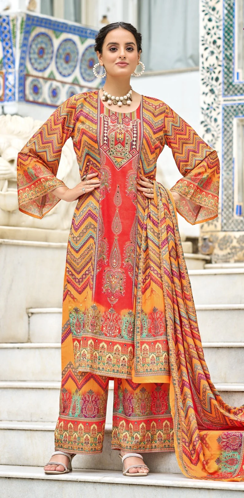 Morni amber full work suit set - Image 8
