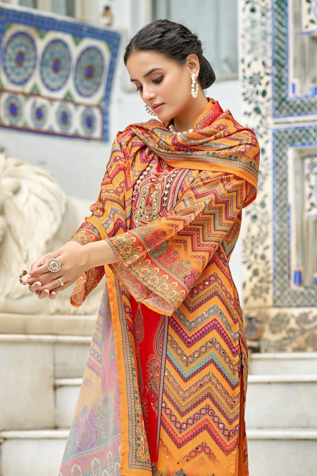 Morni amber full work suit set - Image 9
