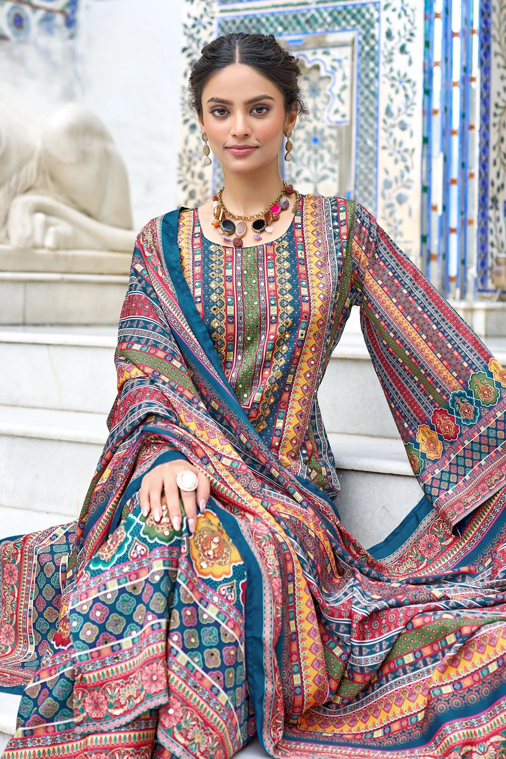 Morni hibis full work suit set - Image 2