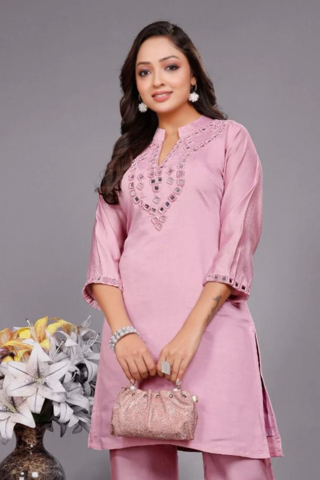 Divya candy mirror work co-ord set - Image 2