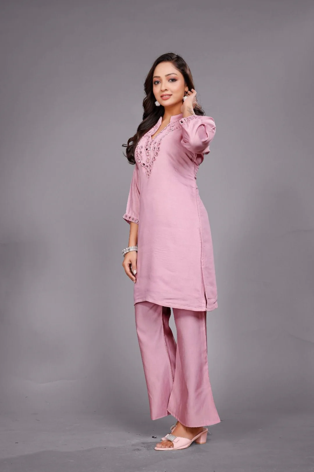 Divya candy mirror work co-ord set - Image 4