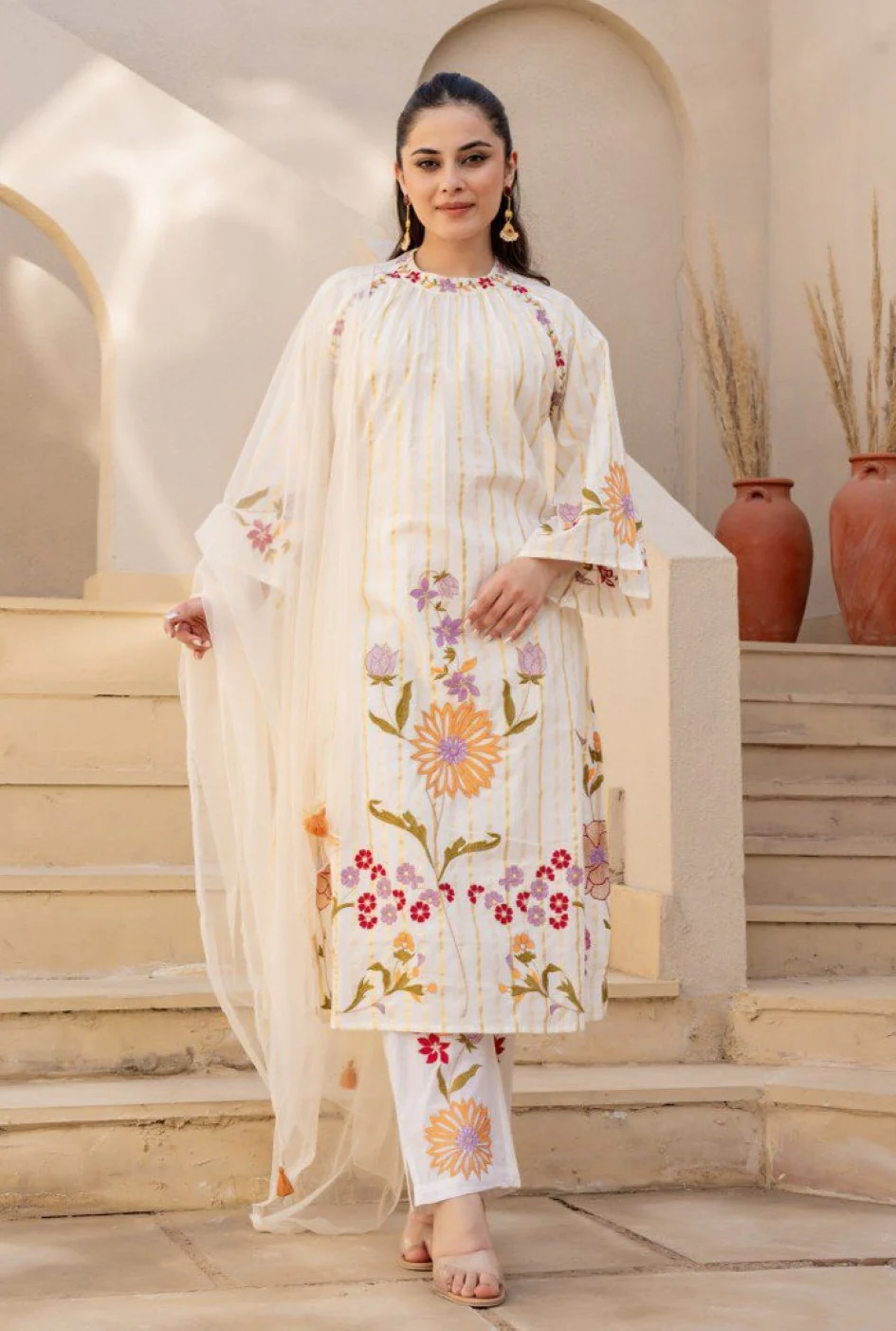 Akira Dove Premium Cotton Suit Set - Image 4