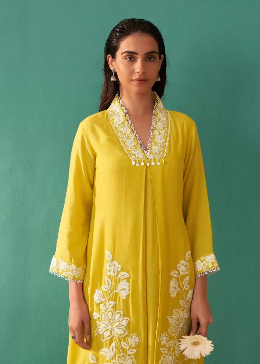 Ira corn Embroidery Suit set - Image 2