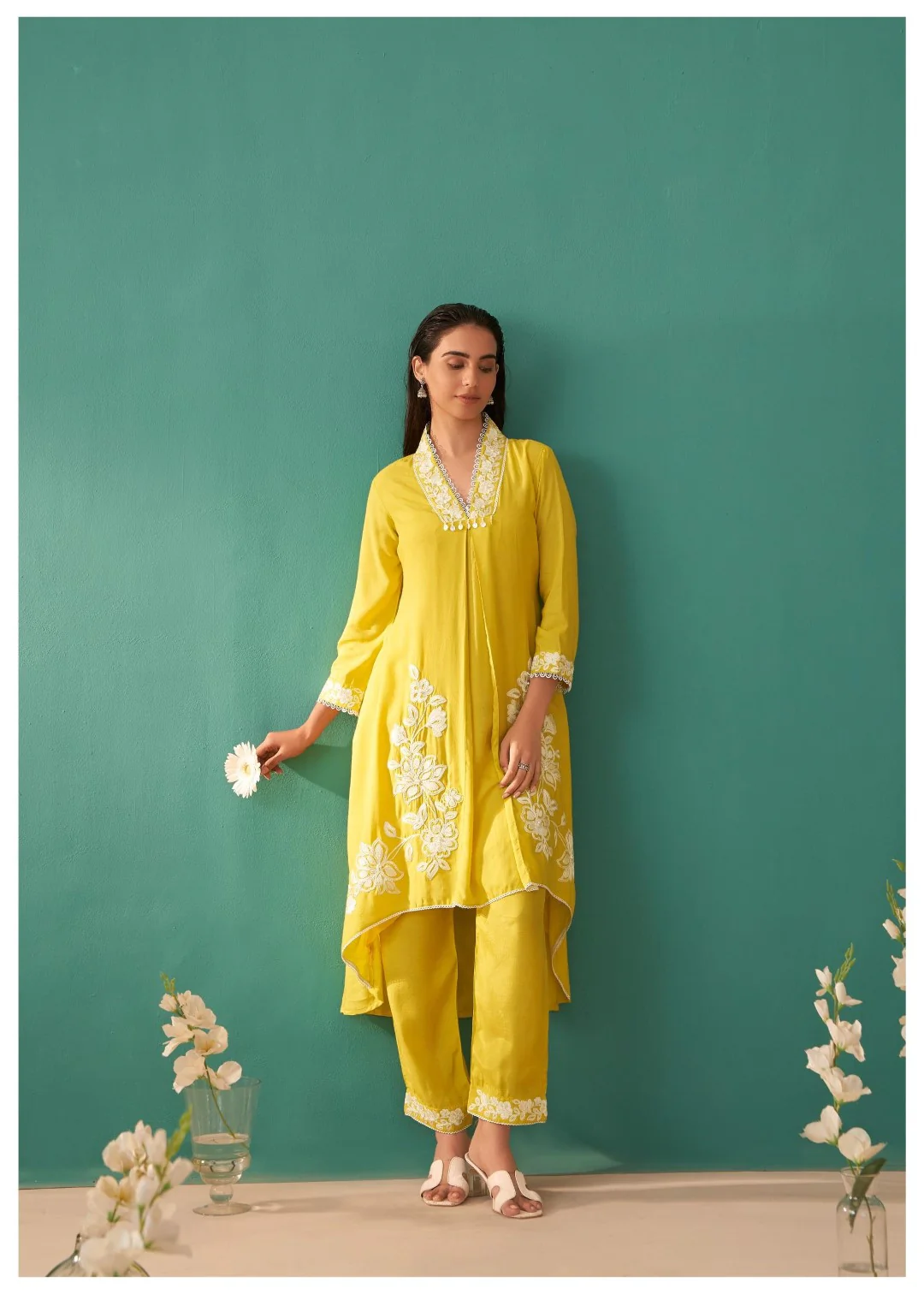 Ira corn Embroidery Suit set - Image 5