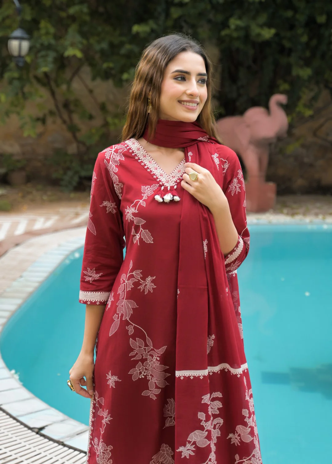 Vastu Jam Full embroidery suit set - Image 2