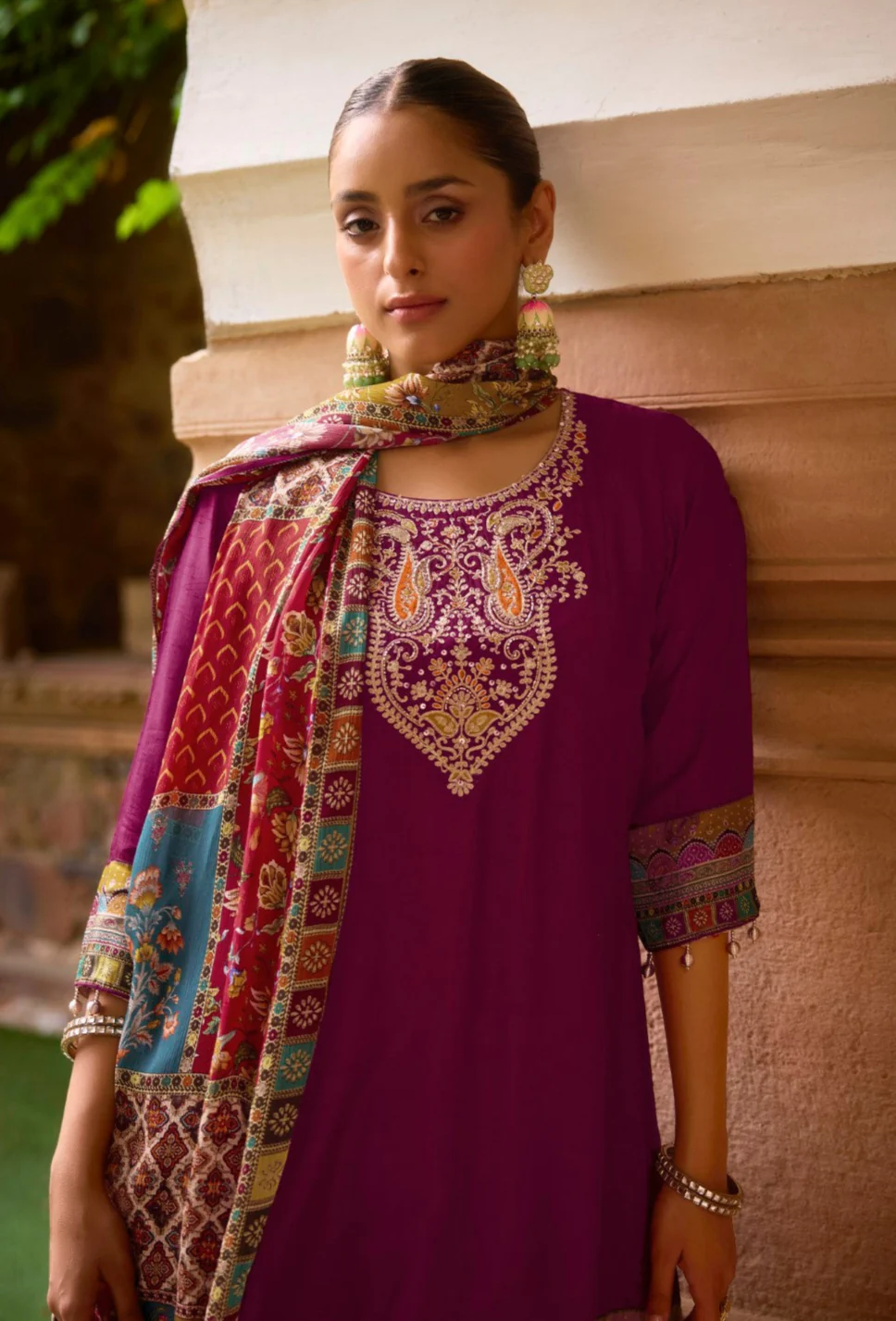 Aster Sangria full work premium suit set - Image 2