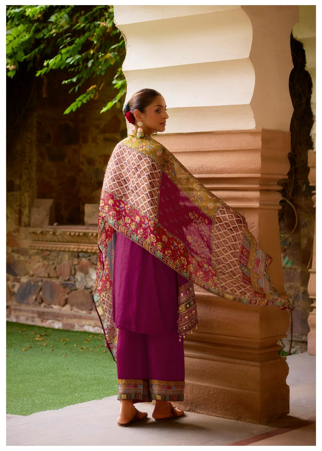 Aster Sangria full work premium suit set - Image 3