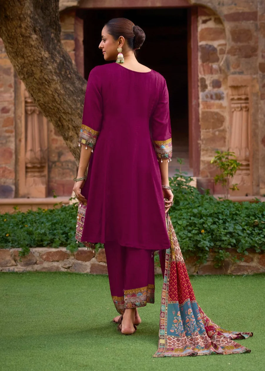 Aster Sangria full work premium suit set - Image 5