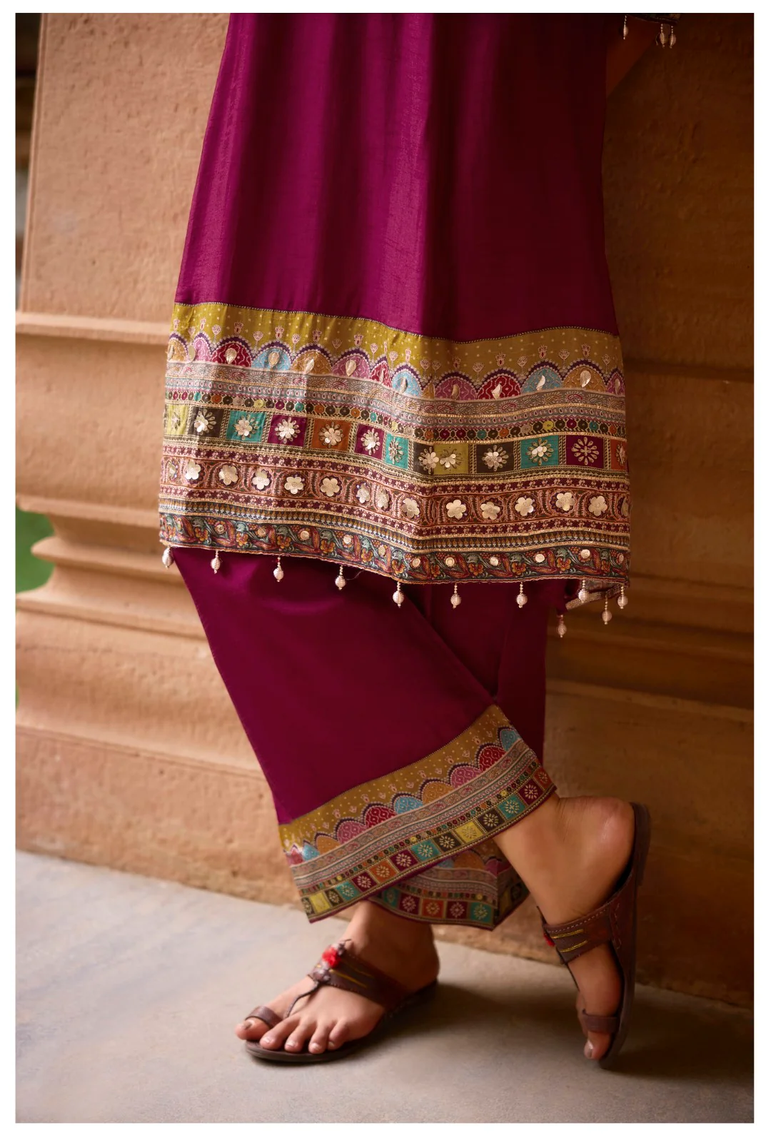 Aster Sangria full work premium suit set - Image 7