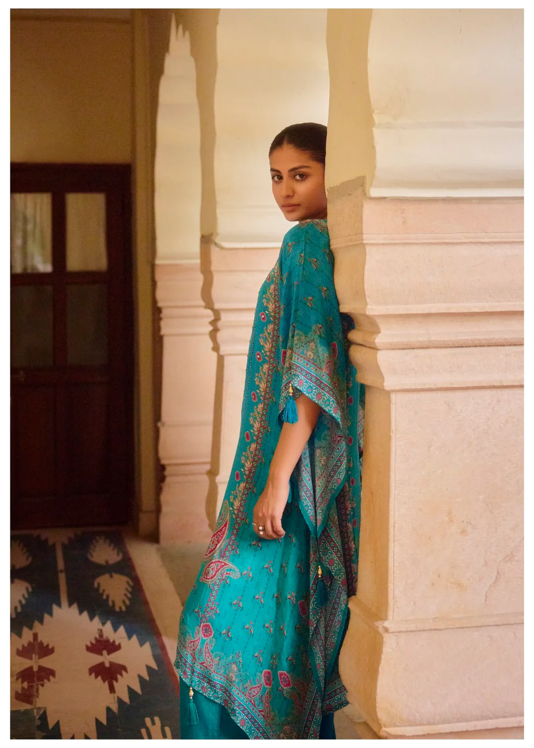 Aster tufts Premium Full Work Kaftan Pant Set - Image 5