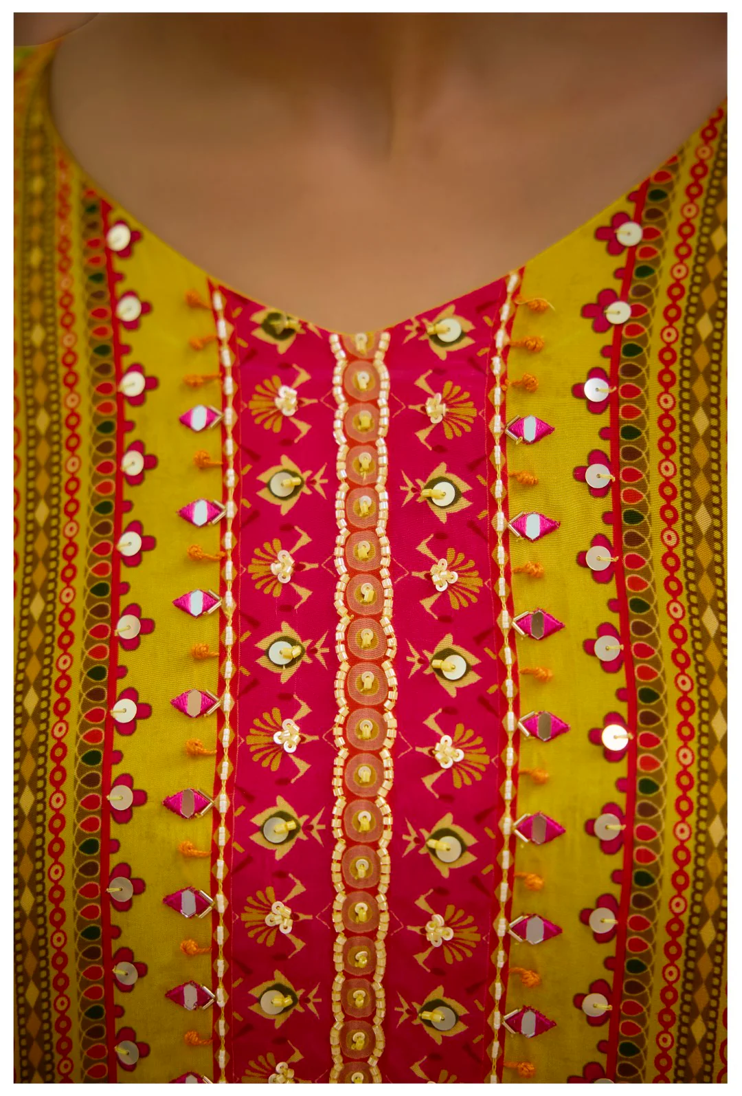 Aster Pine Premium Full Work Kaftan Pant Set - Image 6