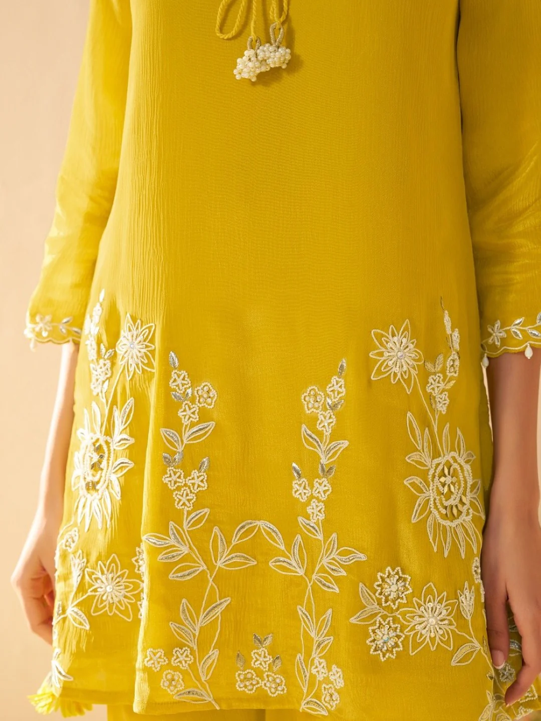 Albeli Maize Embroidery Premium Suit Set - Image 4