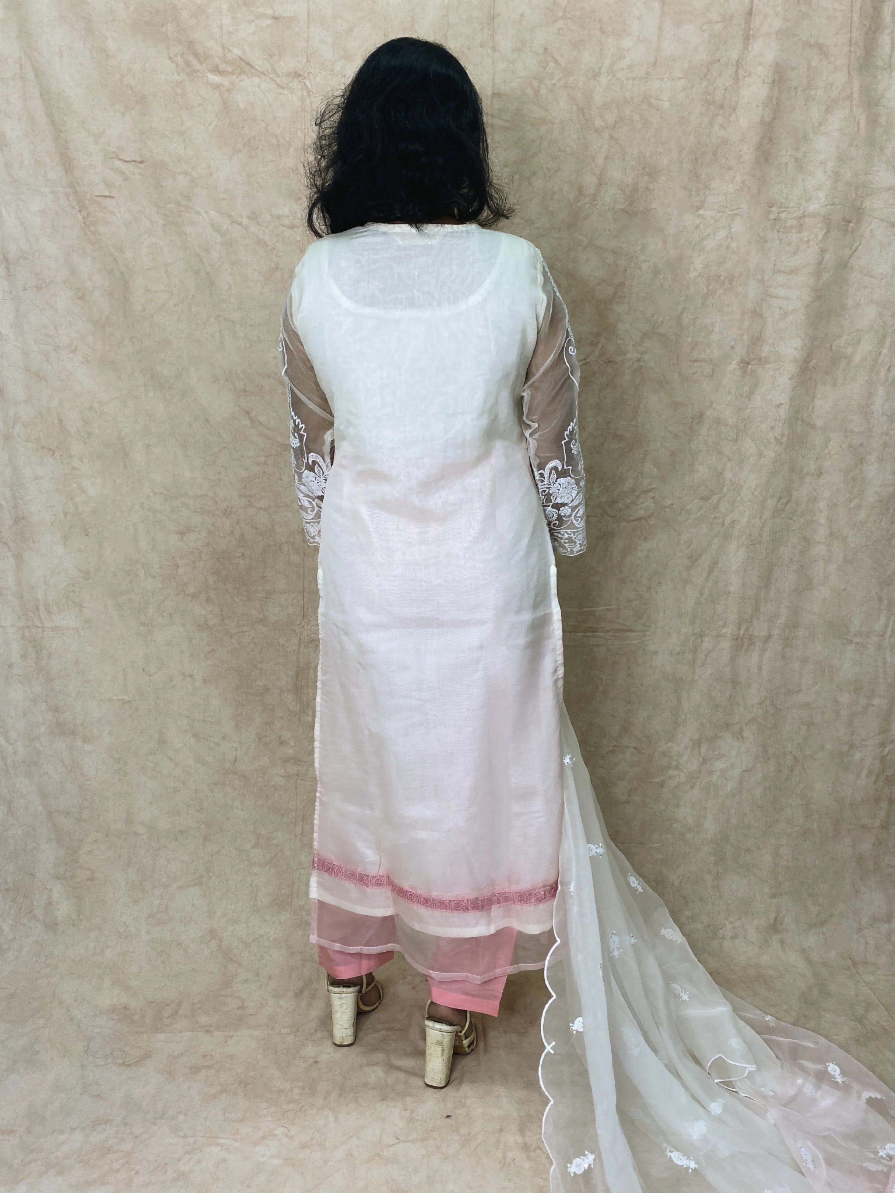 FAIZA PINK FULL WORK PREMIUM SUIT SET - Image 5