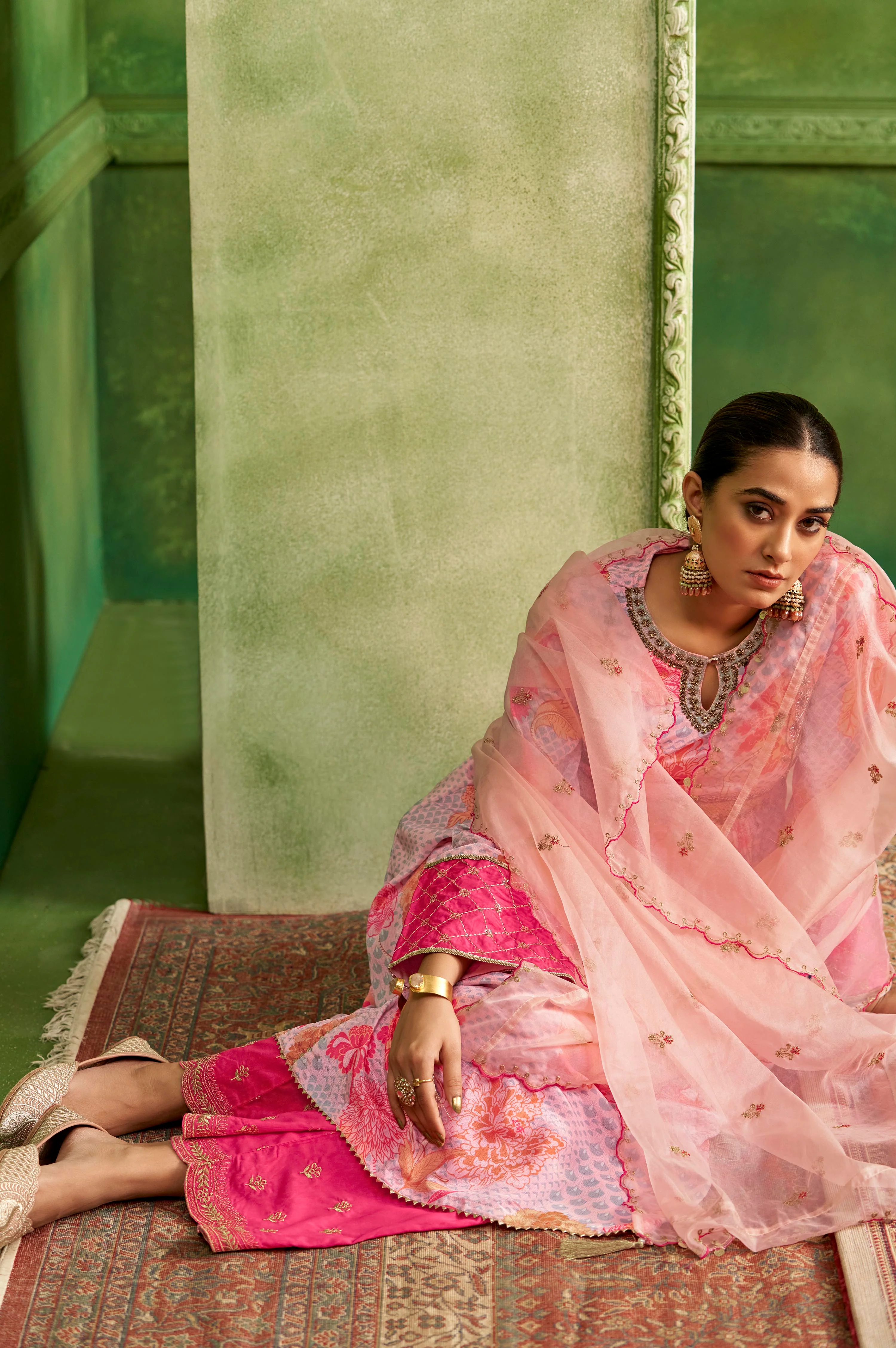 Adya Gulab Luxury Anarkali Suit Set - Image 11
