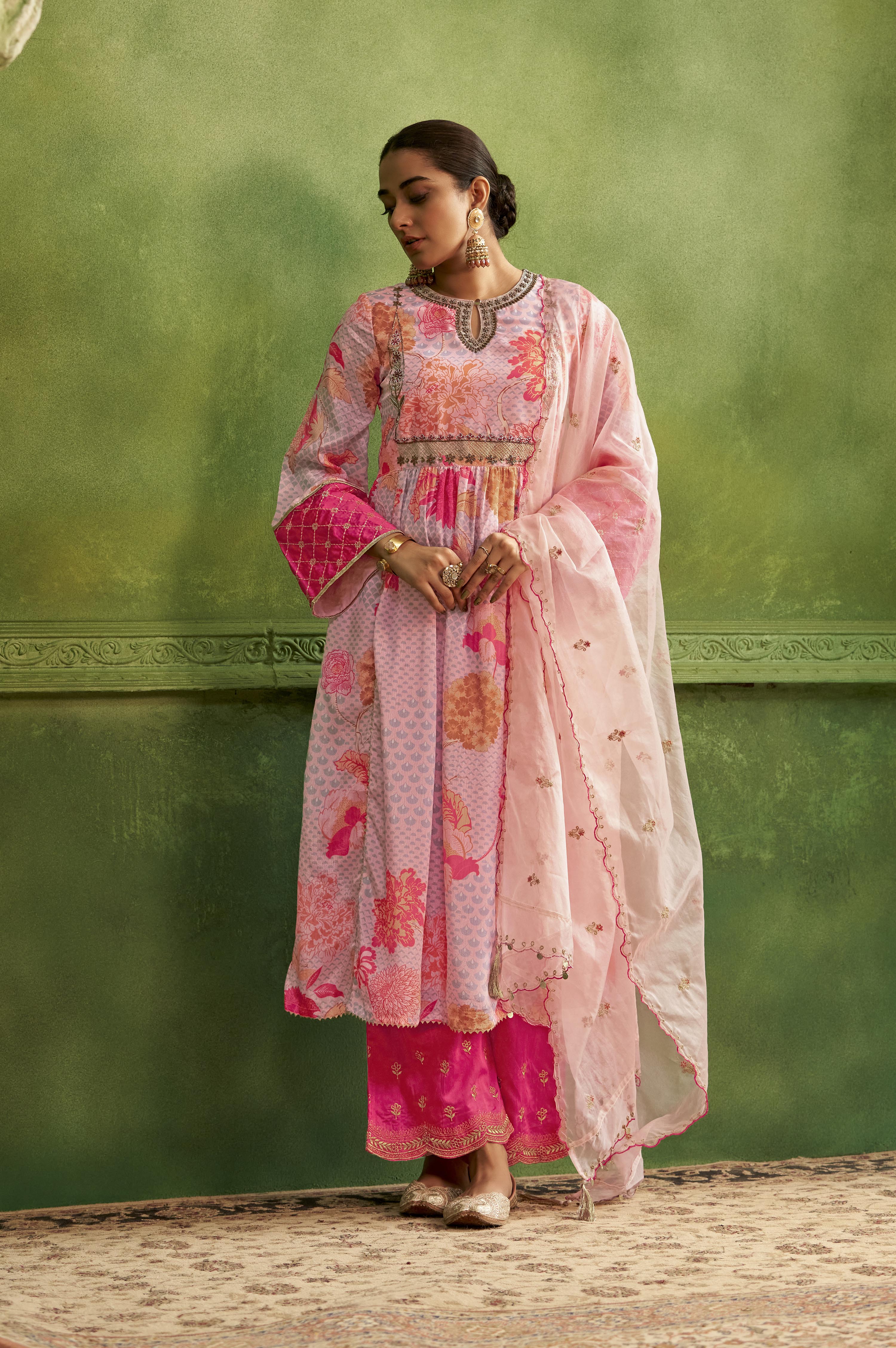 Adya Gulab Luxury Anarkali Suit Set - Image 3