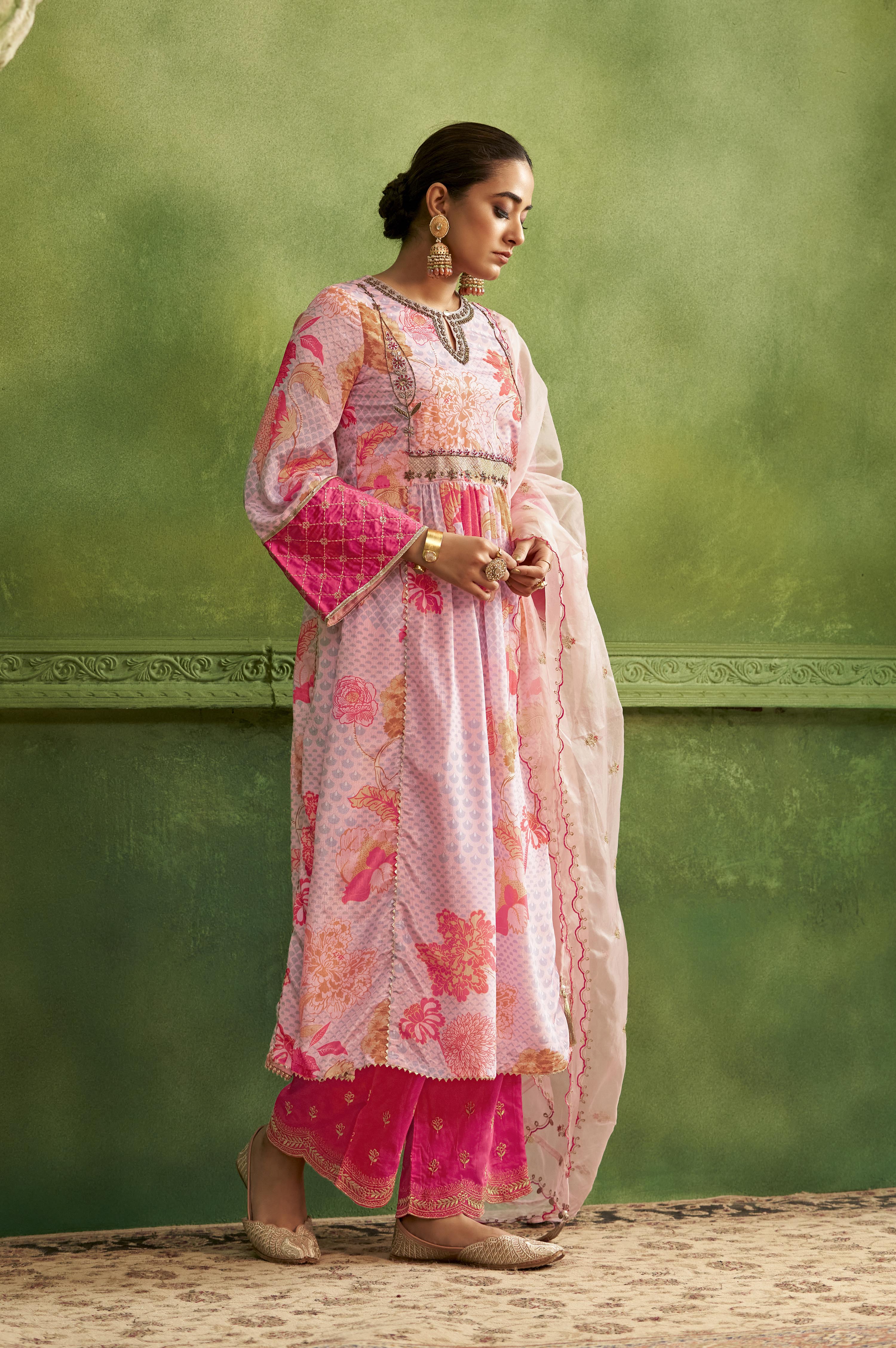 Adya Gulab Luxury Anarkali Suit Set - Image 4