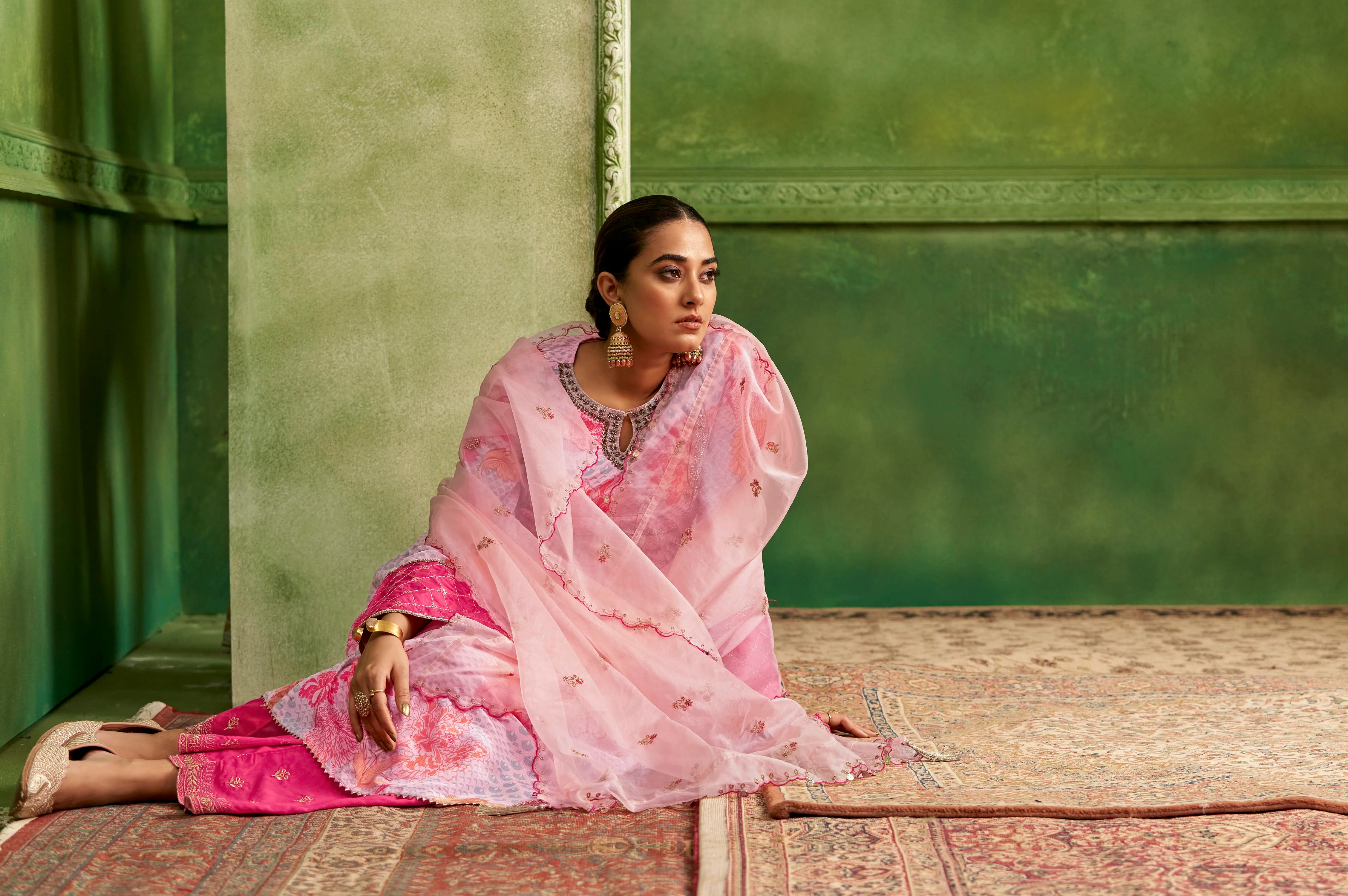 Adya Gulab Luxury Anarkali Suit Set - Image 9