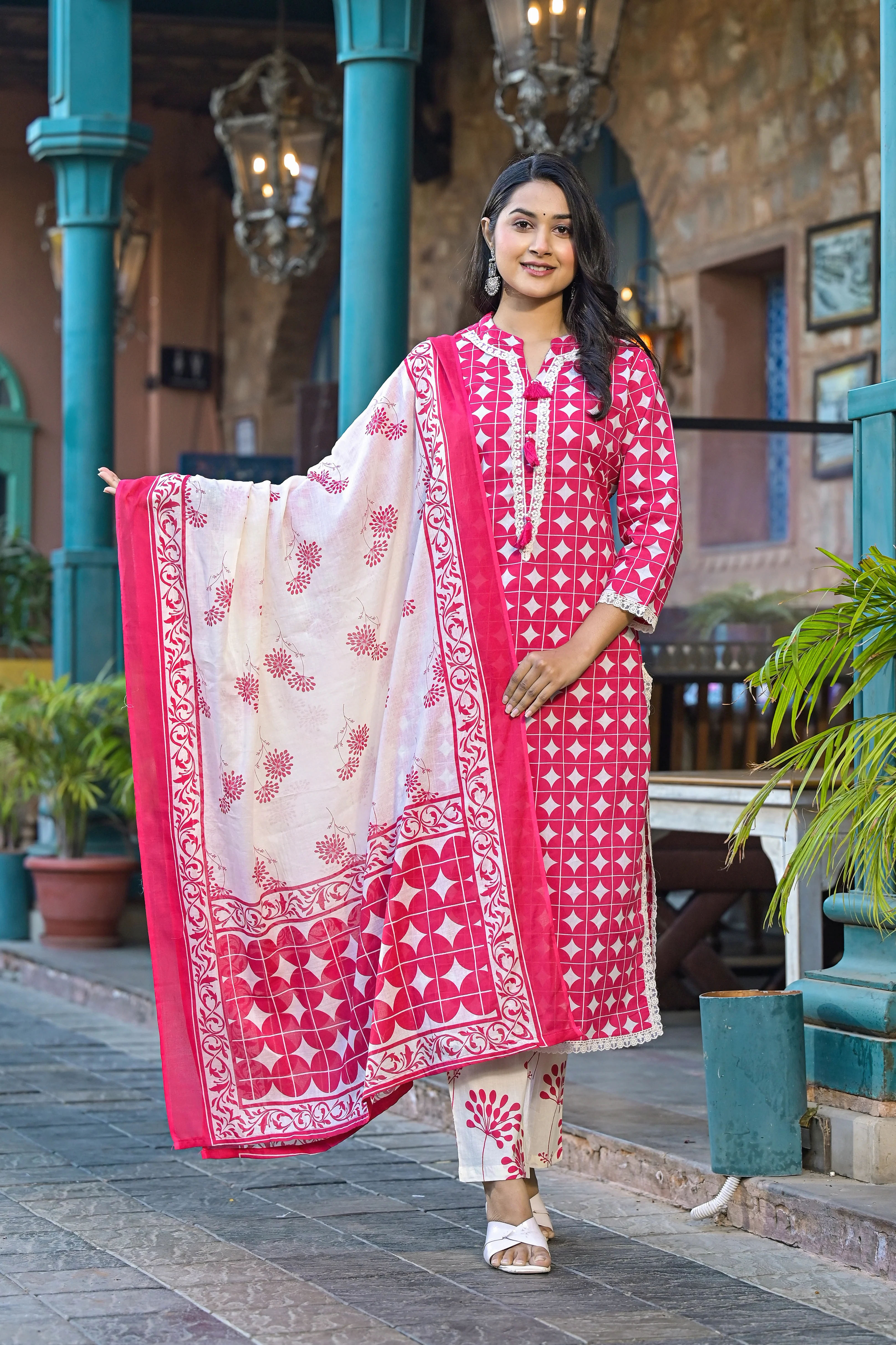 Bodhi Rose Pure Cotton Suit Set - Image 3
