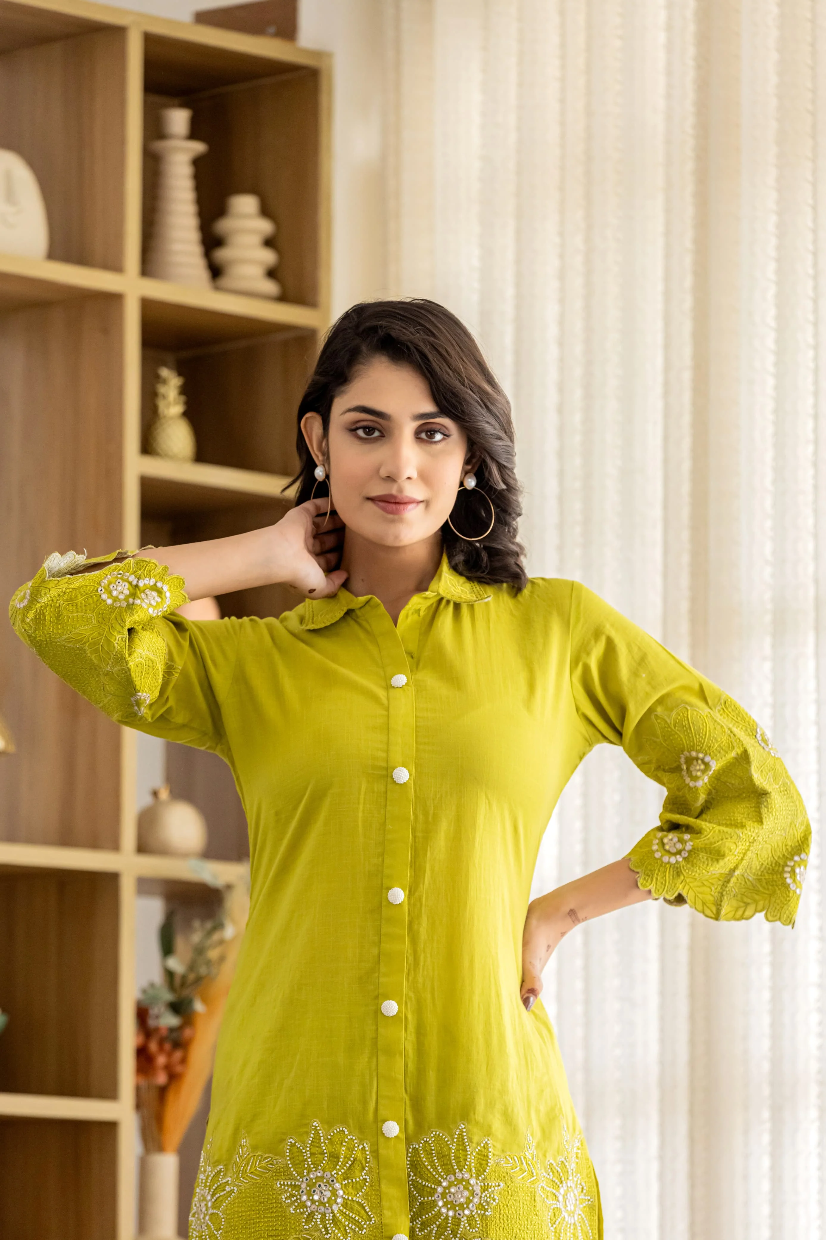 Bodhi Fern Embroidered Co-ord Set - Image 2