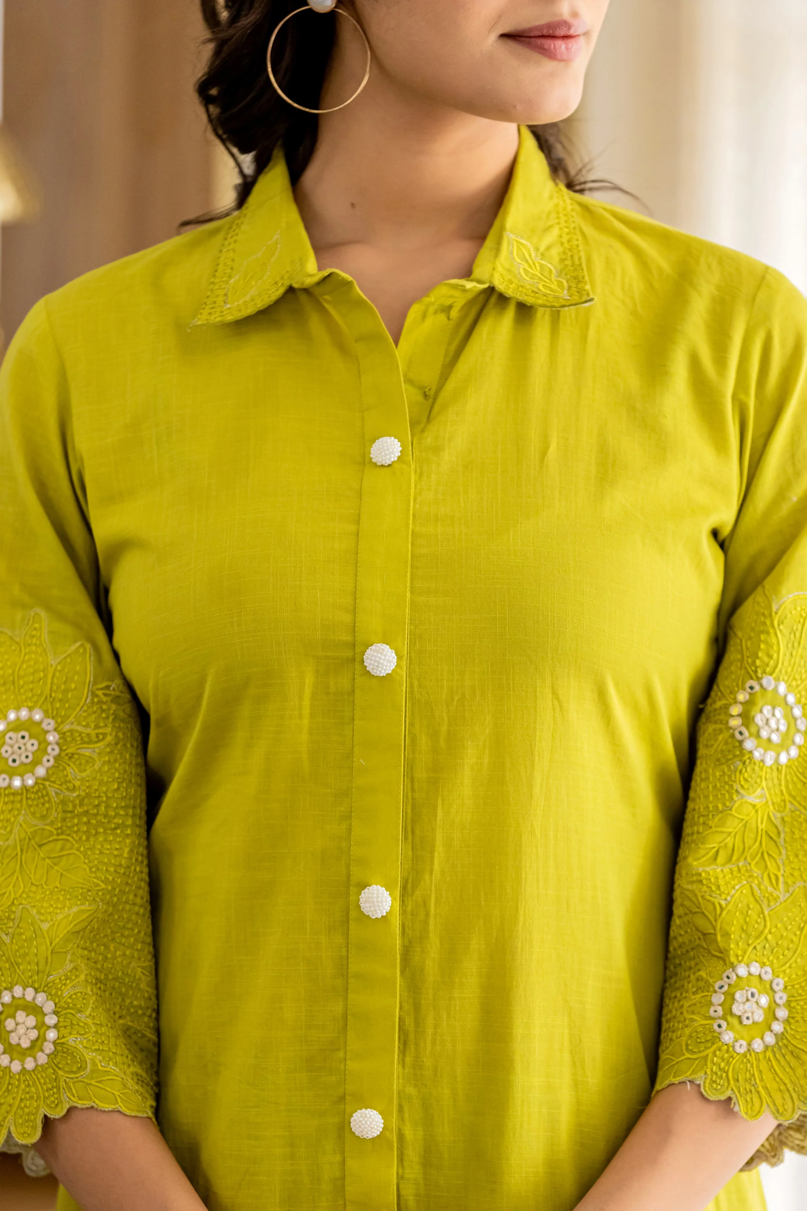 Bodhi Fern Embroidered Co-ord Set - Image 4