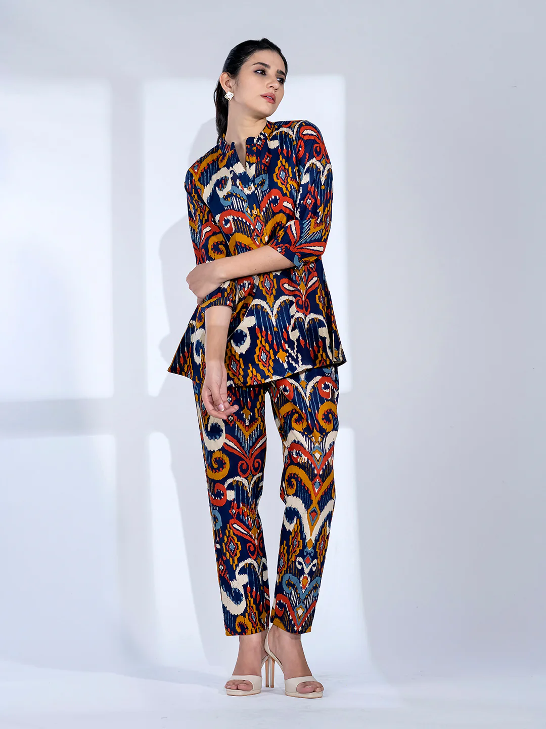 Tripti Indigo Printed  Cotton Co-ord Set - Image 3