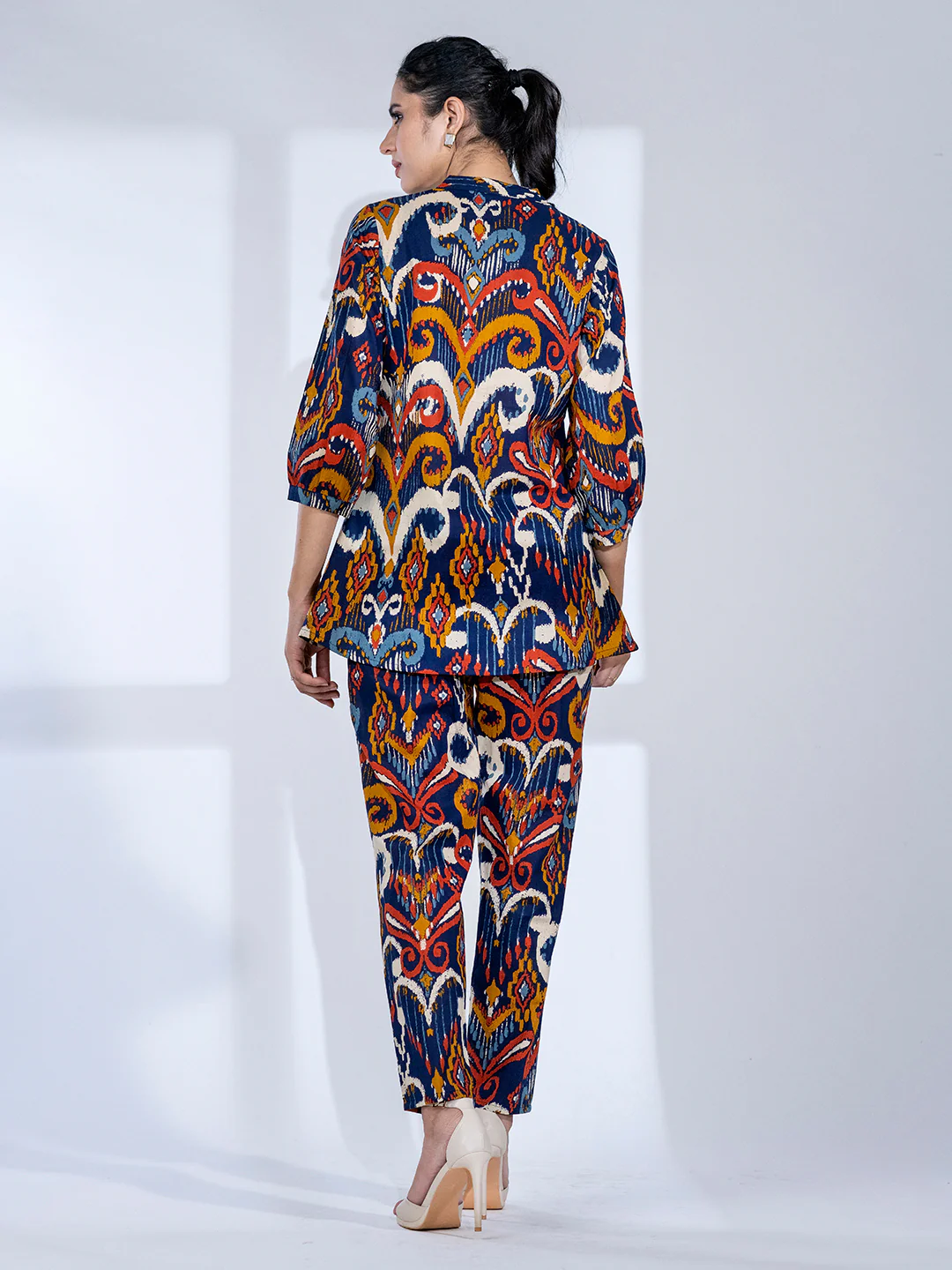 Tripti Indigo Printed  Cotton Co-ord Set - Image 5