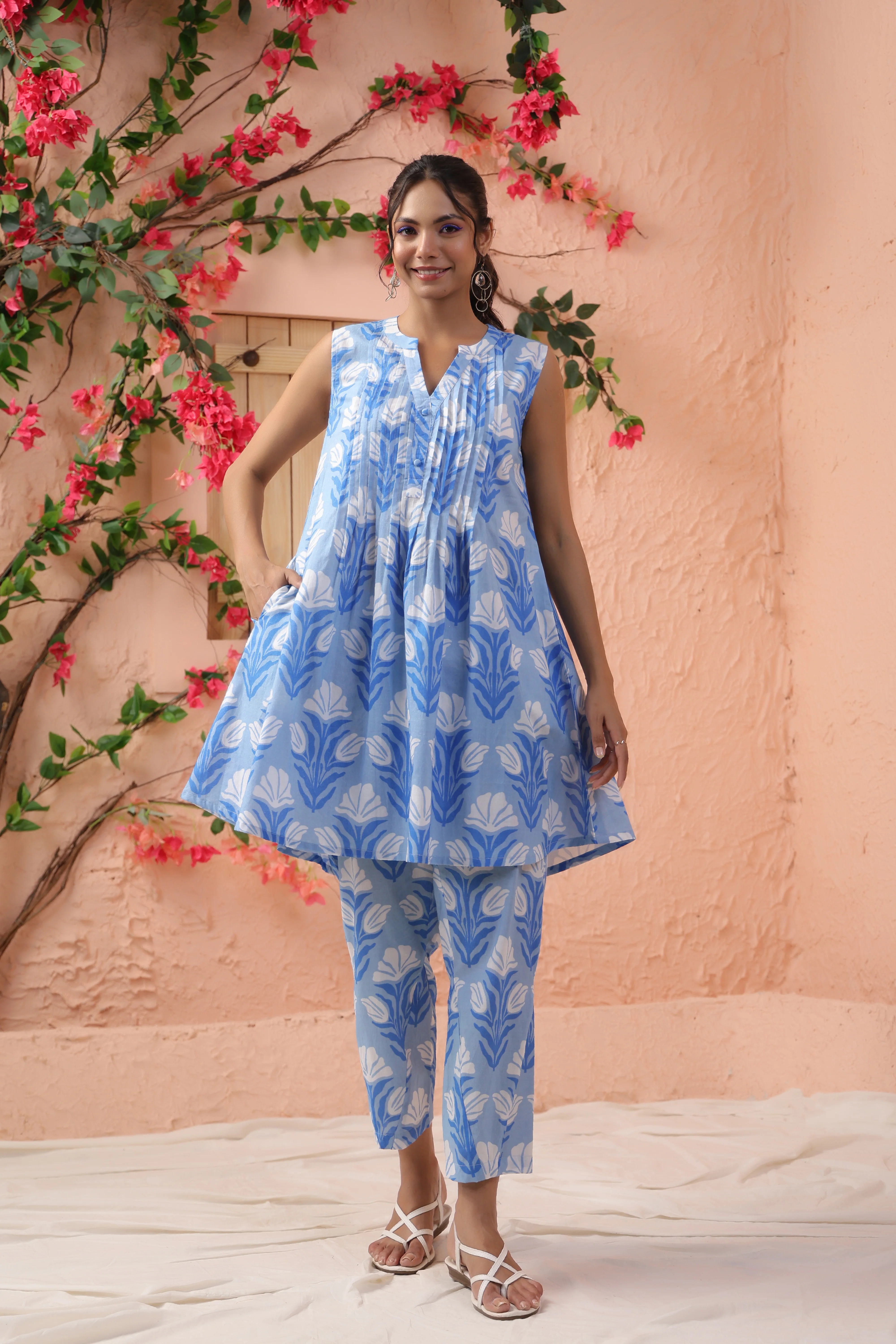 Shamiyana Prussian Printed Co-ord Set - Image 4