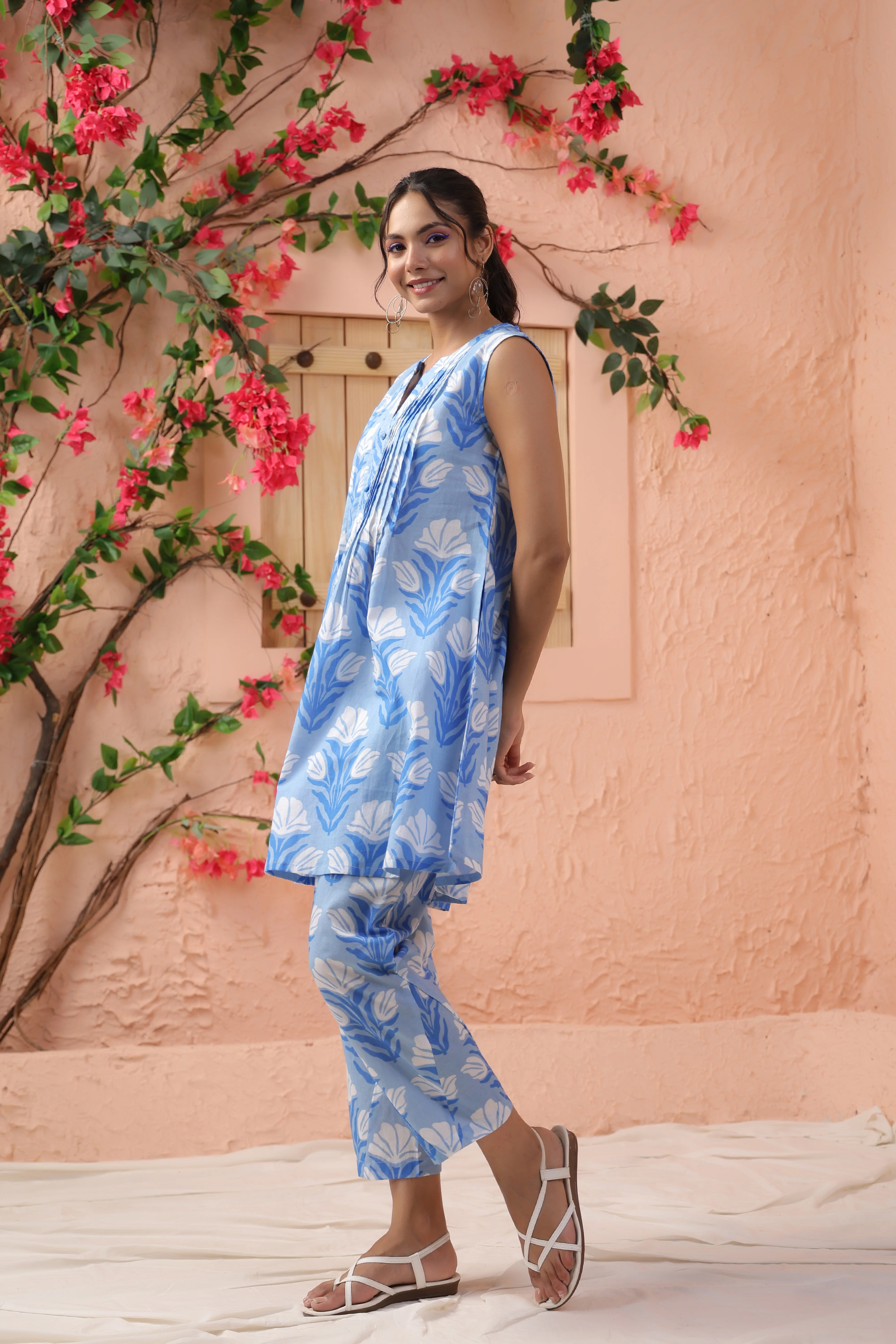Shamiyana Prussian Printed Co-ord Set - Image 5