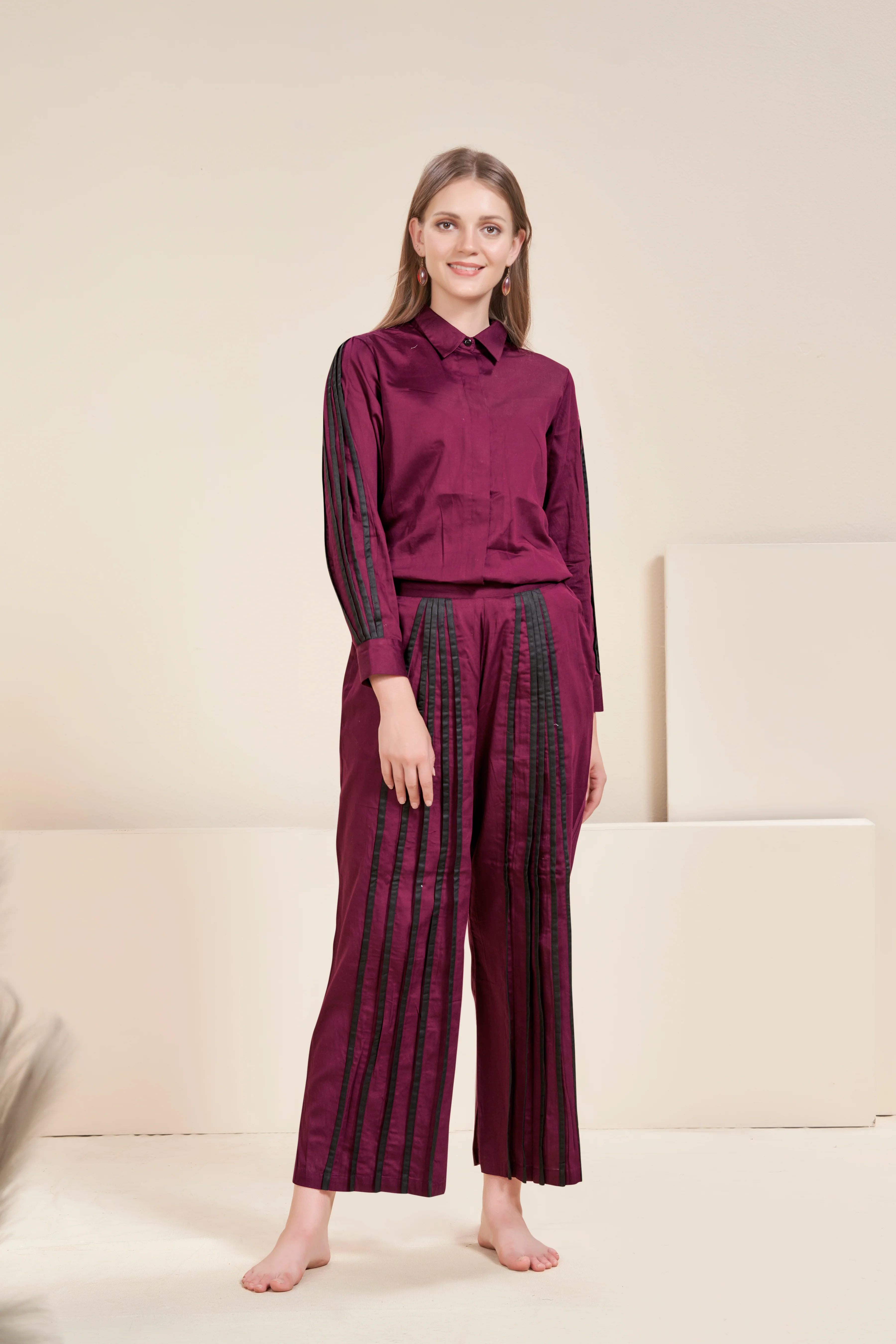 Soul Mulberry Cotton Co-ord Set - Image 3