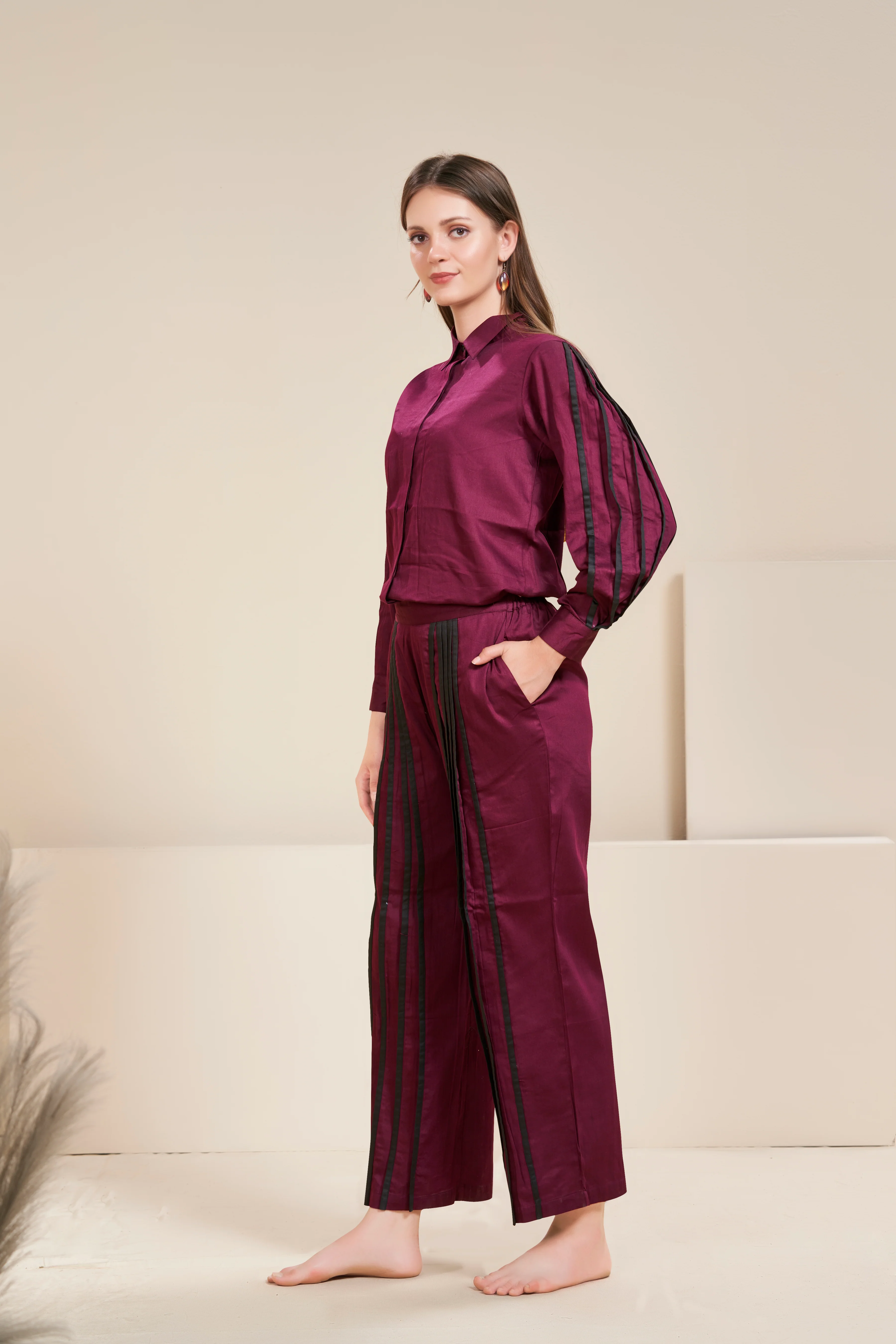 Soul Mulberry Cotton Co-ord Set - Image 6