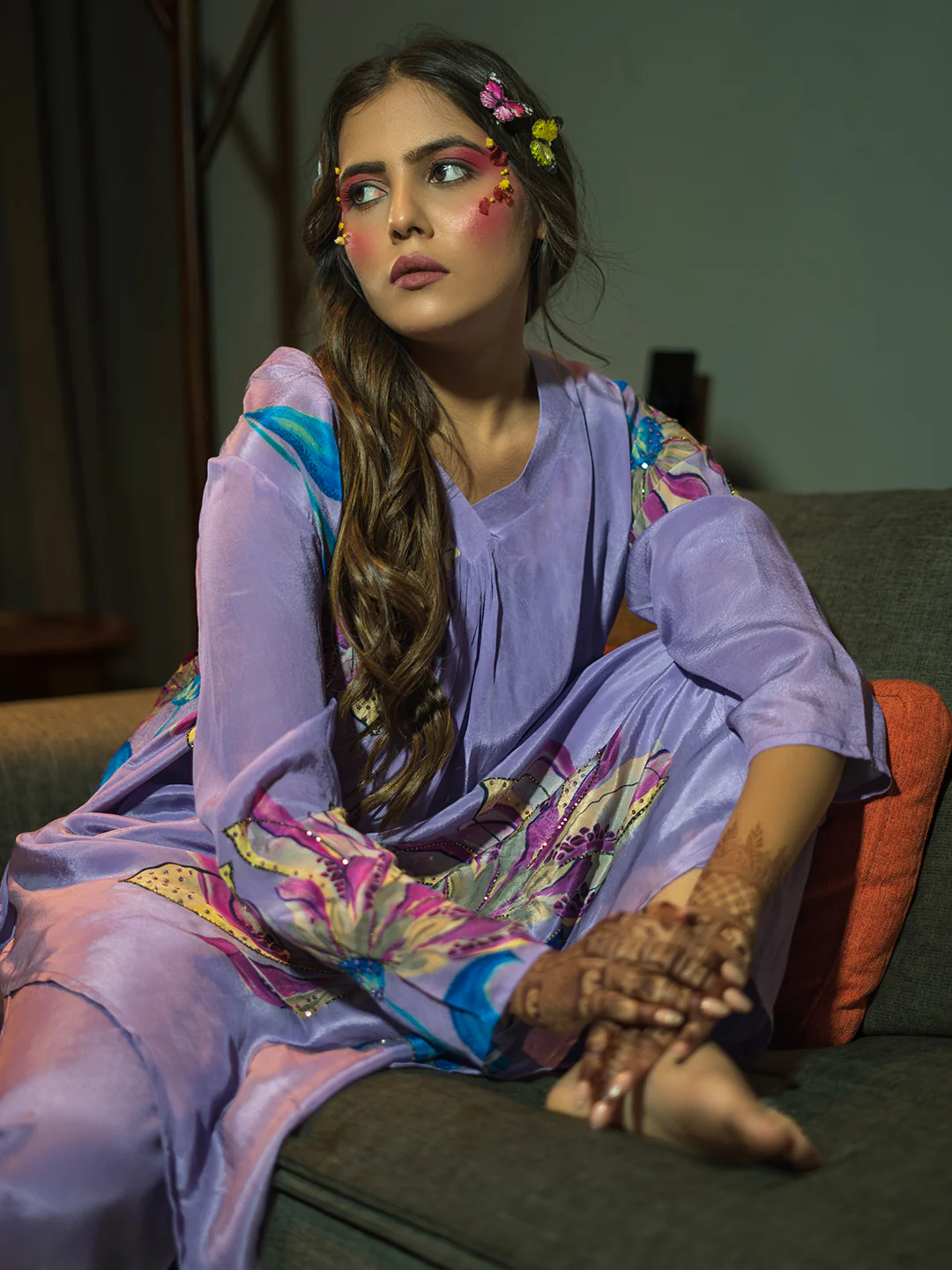 Kalakaree Orchid Premium Kurta Pant Set - Image 2