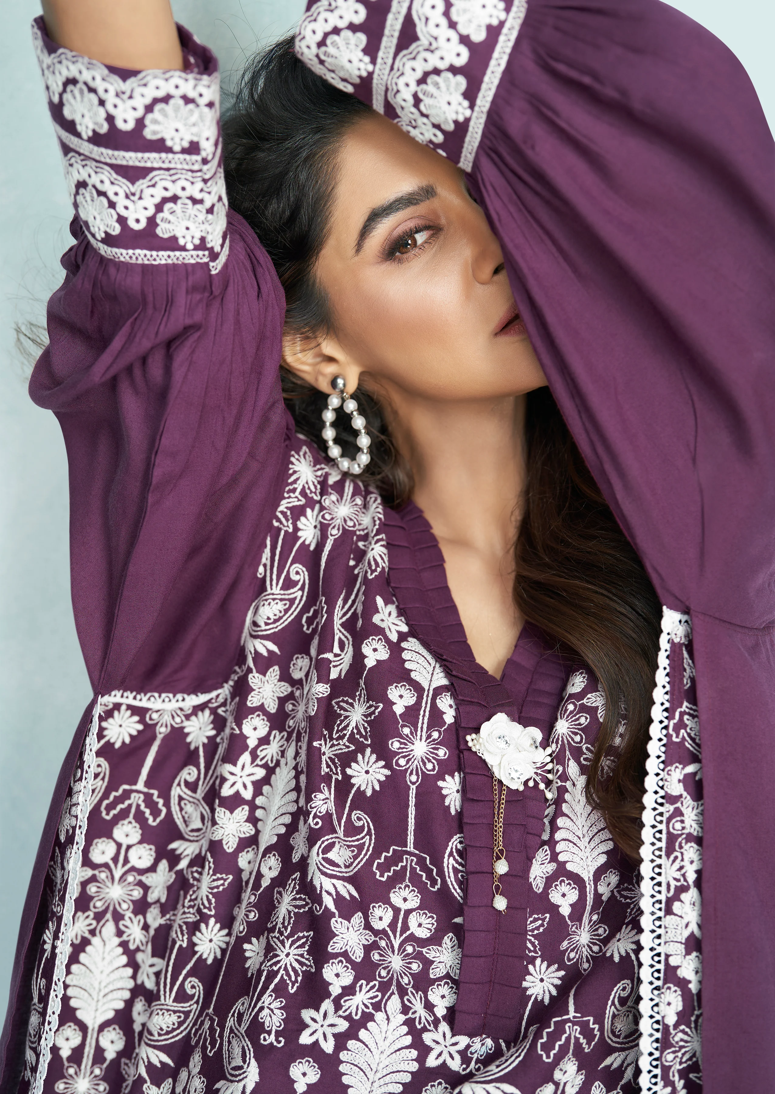 Iris Jam Embroidered Co-ord Set - Image 3