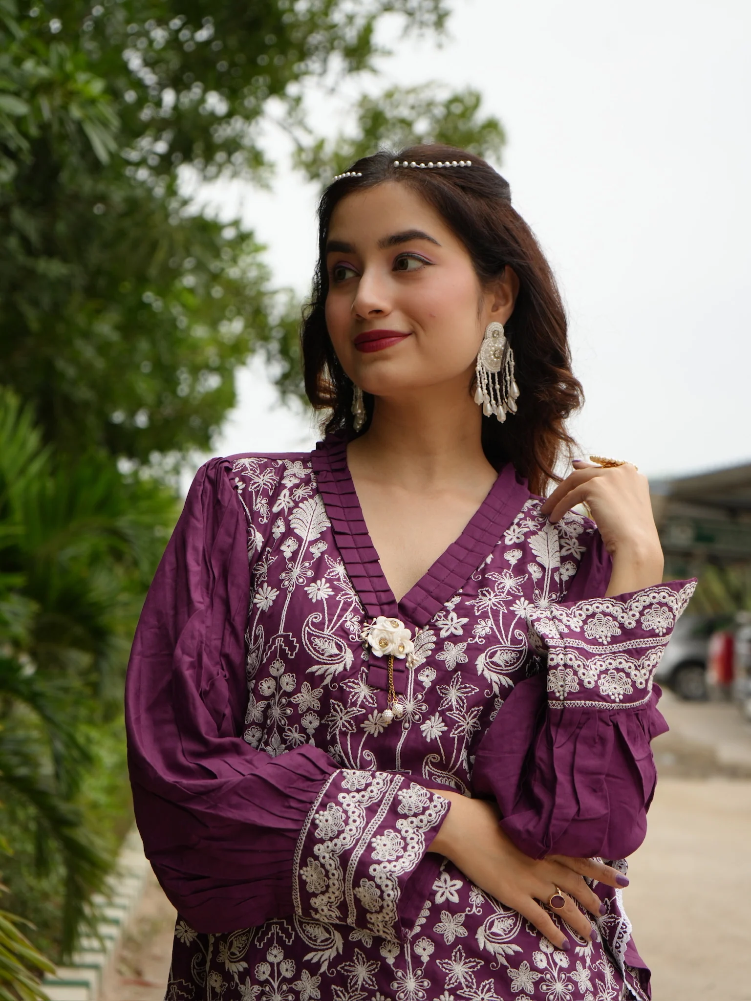 Iris Jam Embroidered Co-ord Set - Image 6