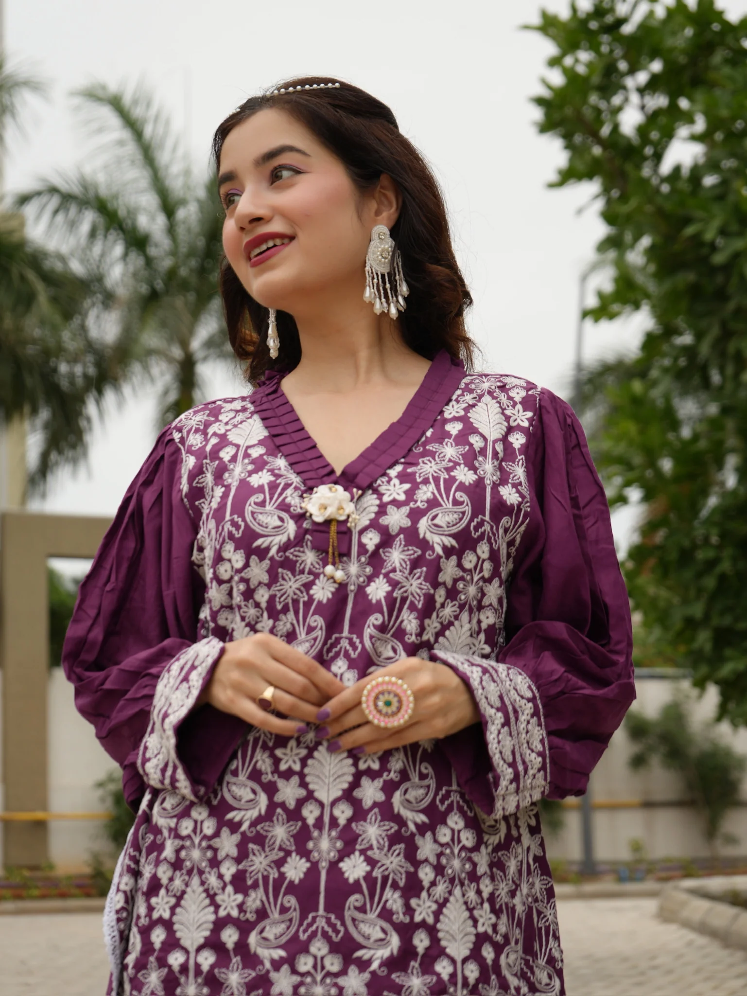 Iris Jam Embroidered Co-ord Set - Image 8