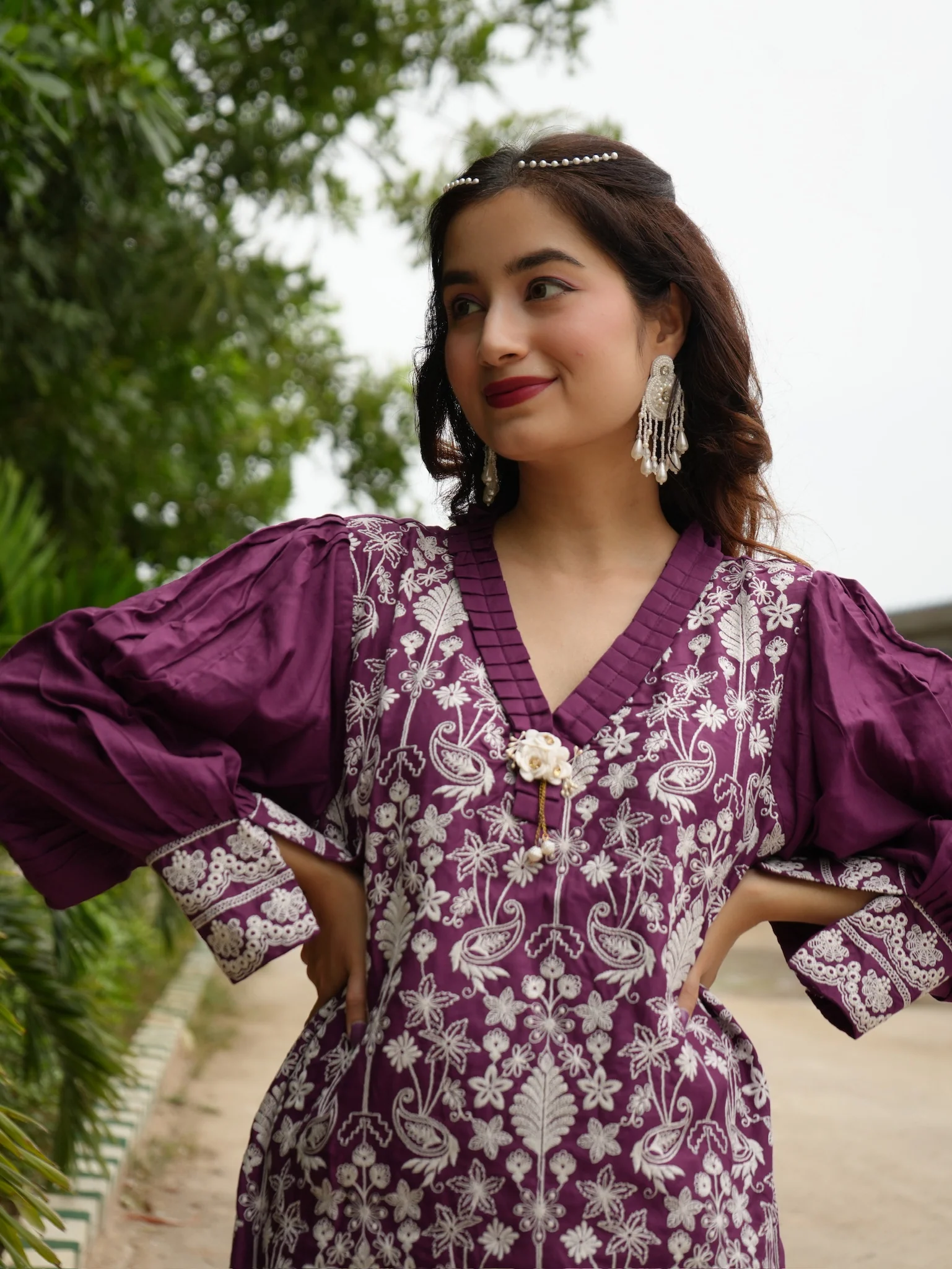 Iris Jam Embroidered Co-ord Set - Image 9