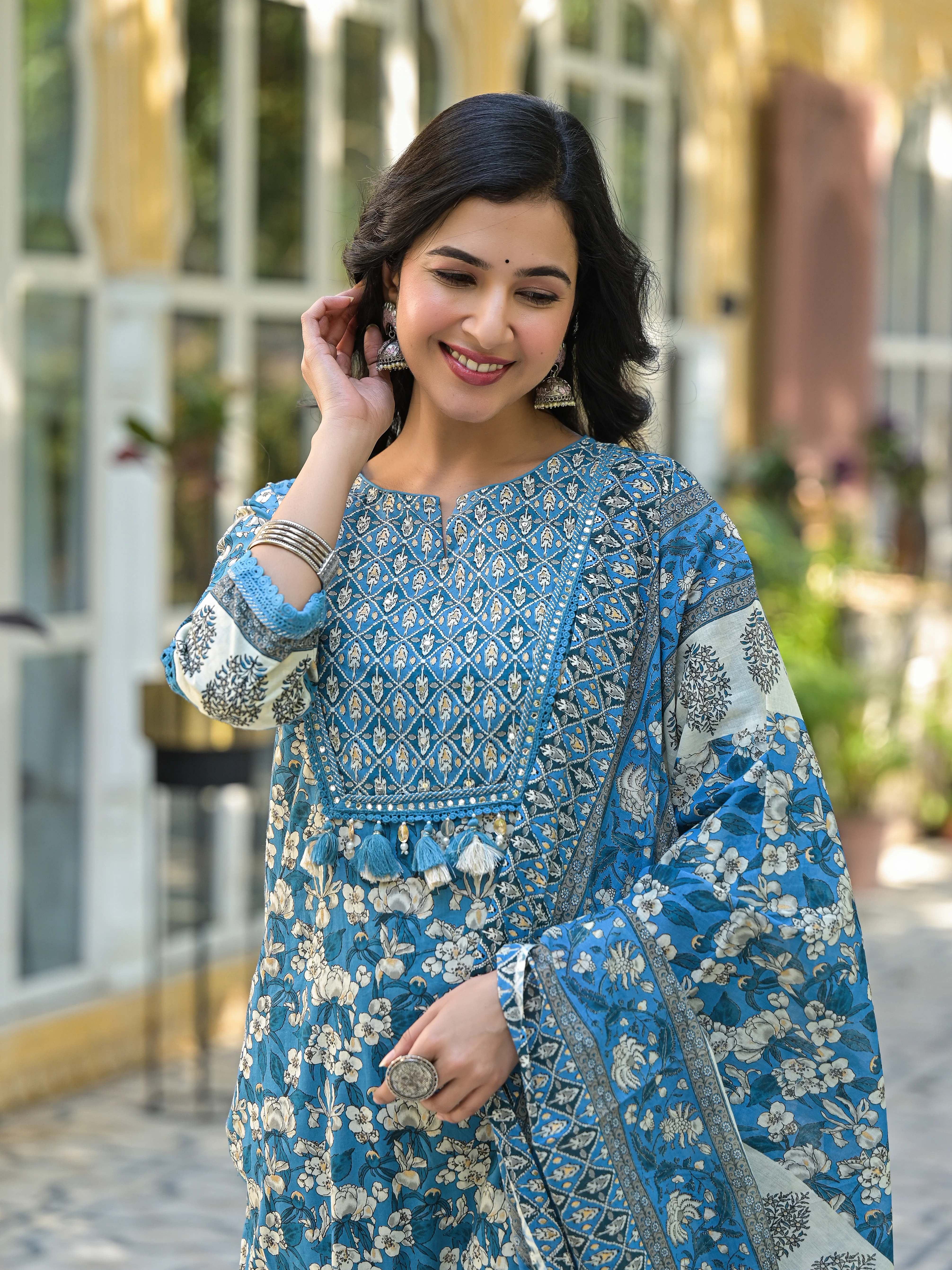 Bodhi Vivid Pure Cotton Suit Set - Image 3