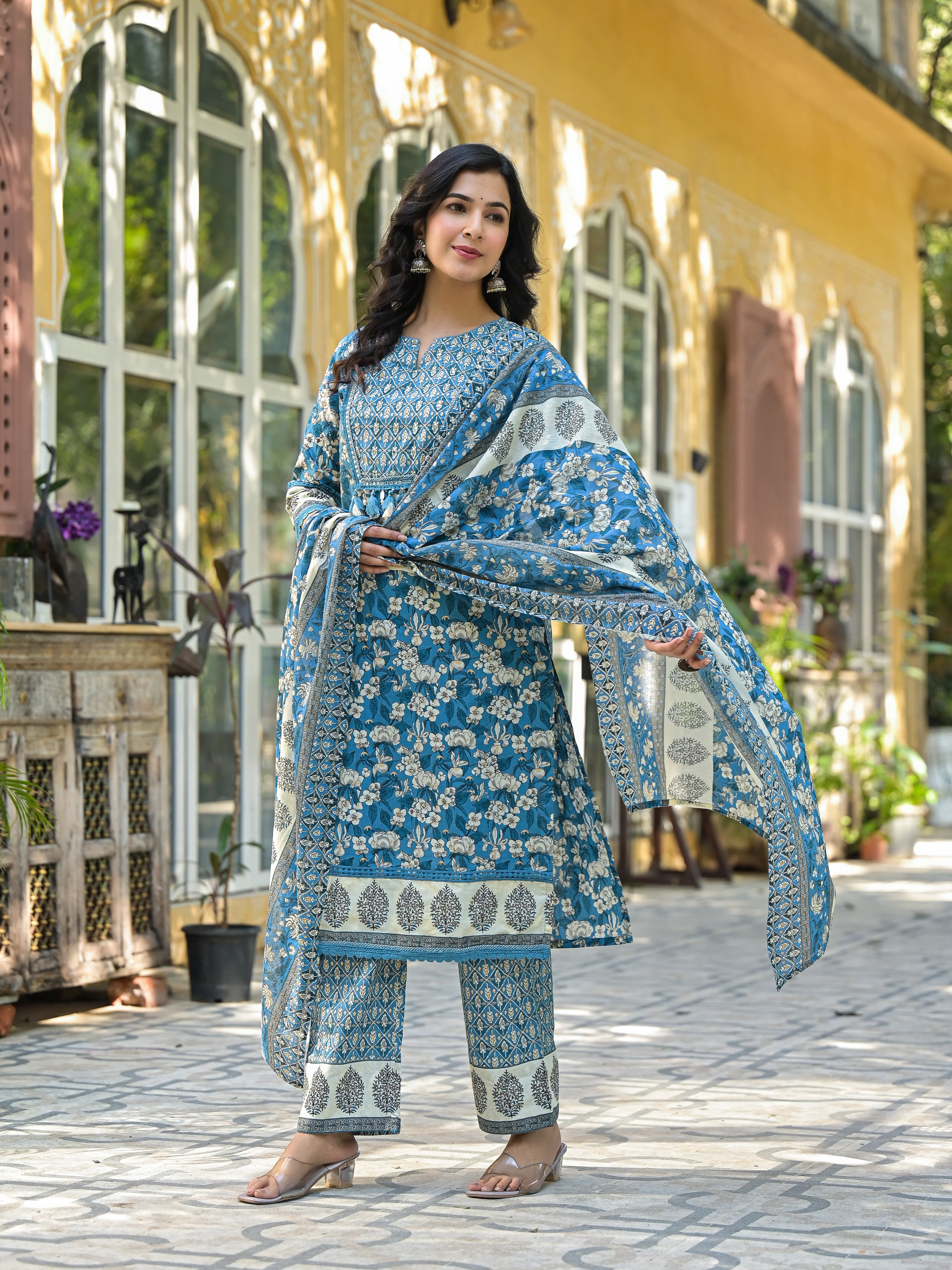 Bodhi Vivid Pure Cotton Suit Set - Image 6