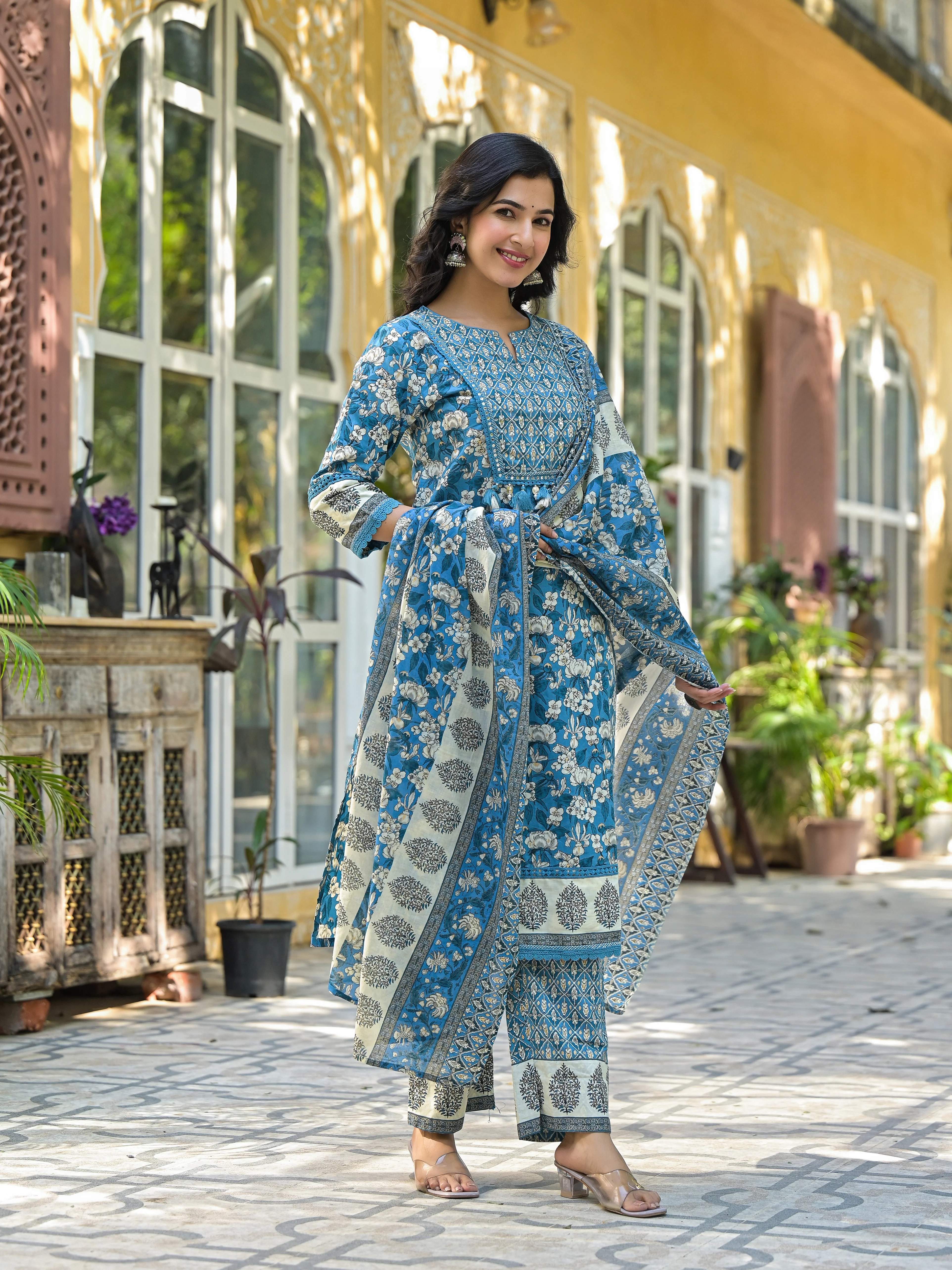 Bodhi Vivid Pure Cotton Suit Set - Image 7