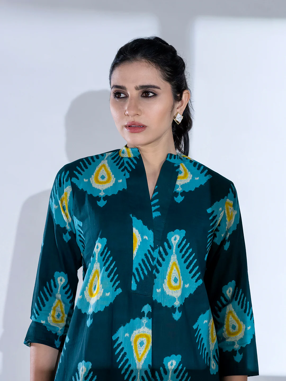 Tripti Azure Printed  Cotton Co-ord Set - Image 2