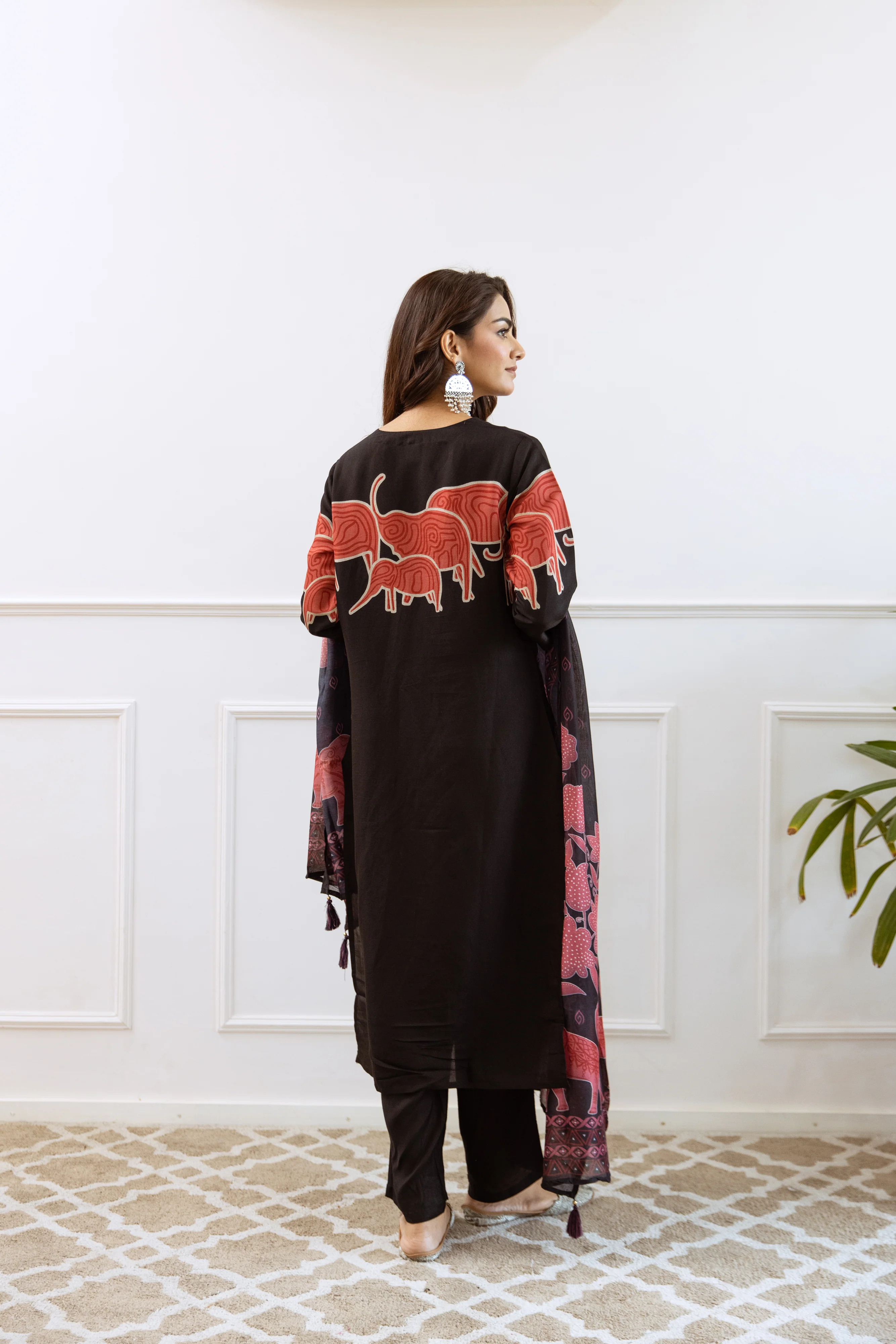 Siya Artsy Jade Cotton Suit Set - Image 3