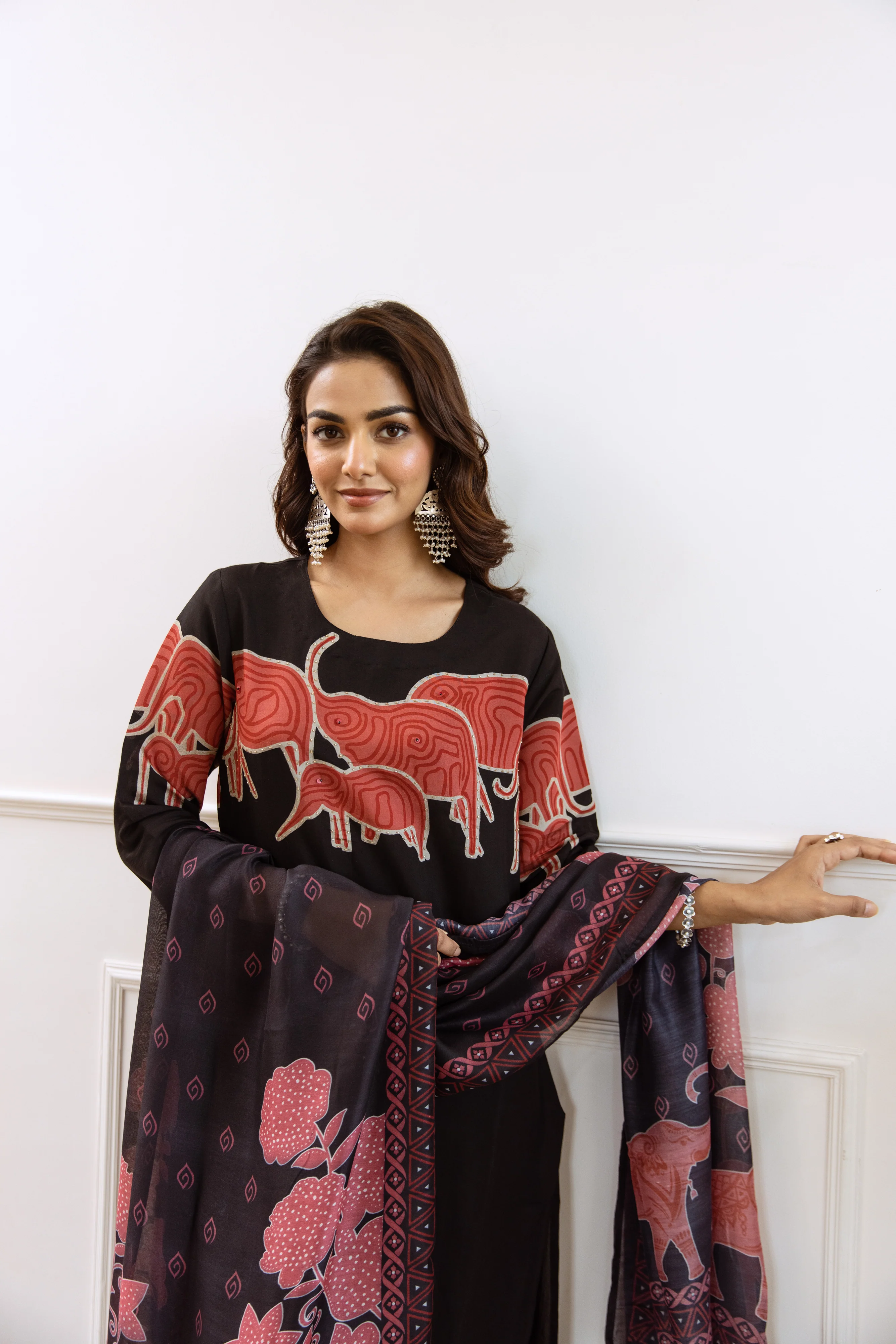 Siya Artsy Jade Cotton Suit Set - Image 7