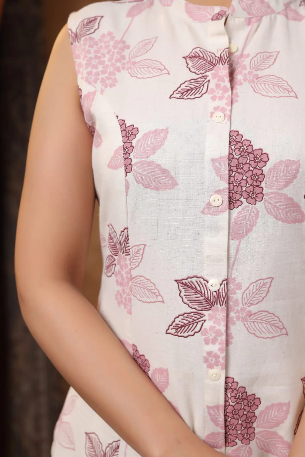 RAMBHA PURPLE COTTON KURTA PANT SET - Image 6