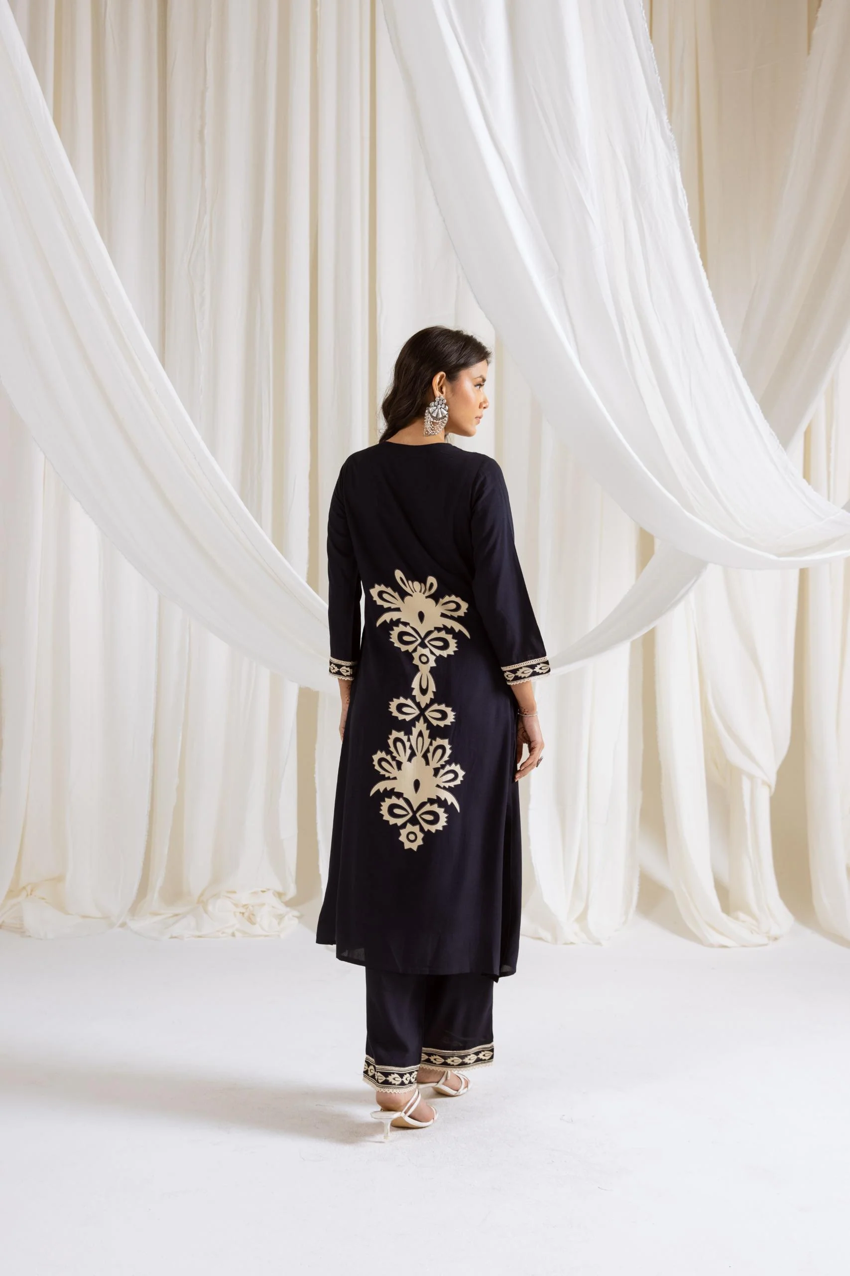 Rasna Azure Kurta Pant Set - Image 7