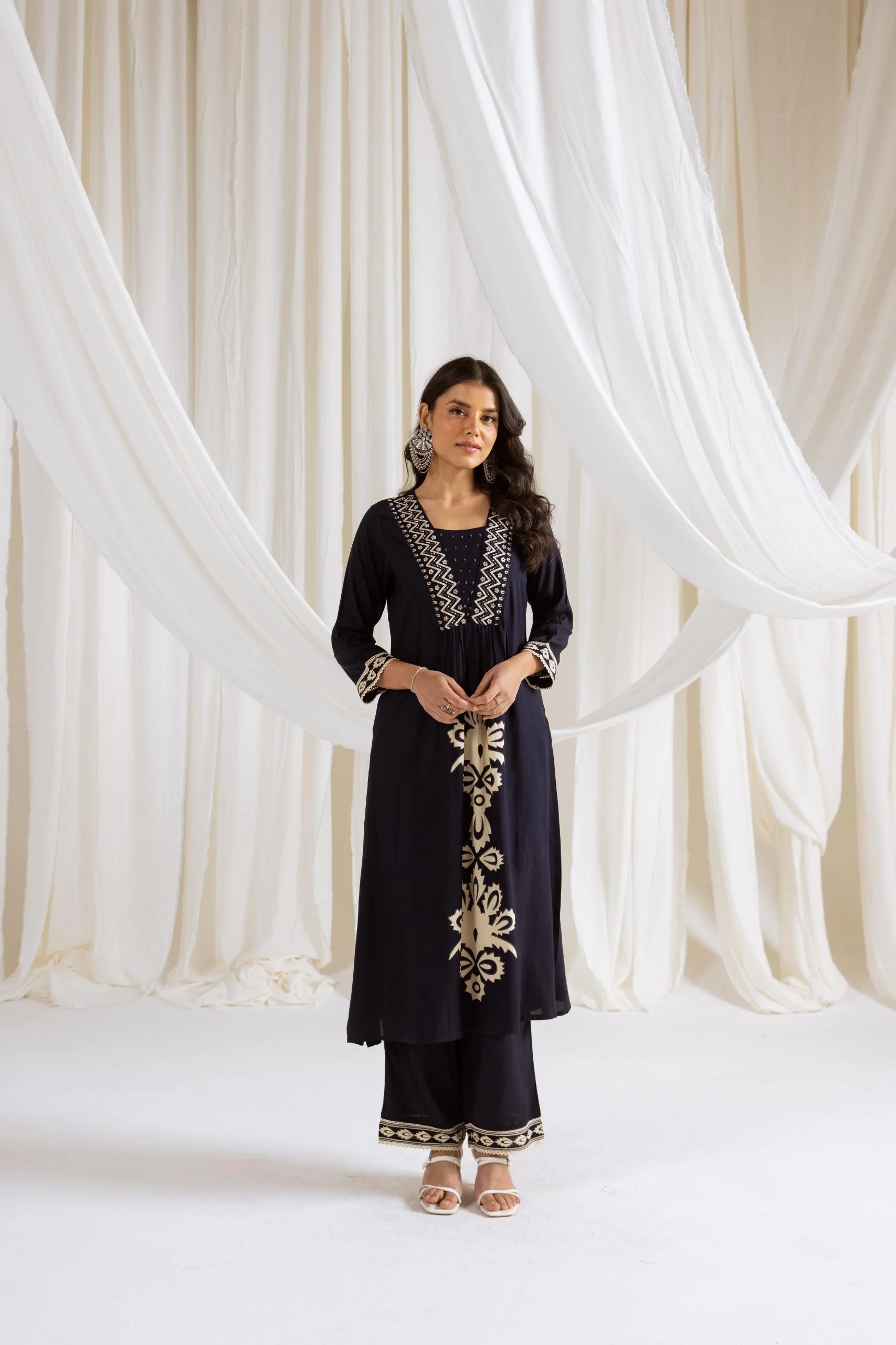 Rasna Azure Kurta Pant Set - Image 8