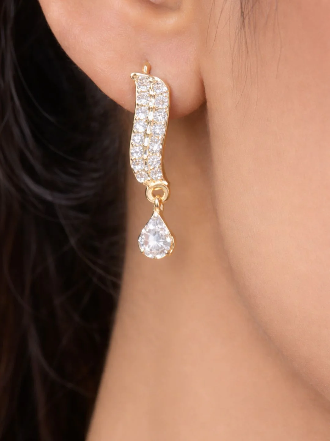 Rivaaz diamond Mangalsutra with earings set - Image 4