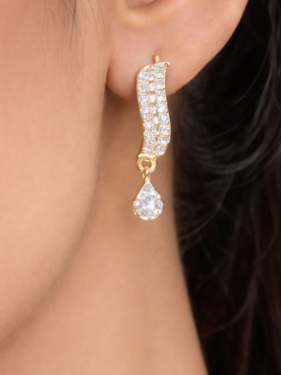 Rivaaz diamond Mangalsutra with earings set - Image 5
