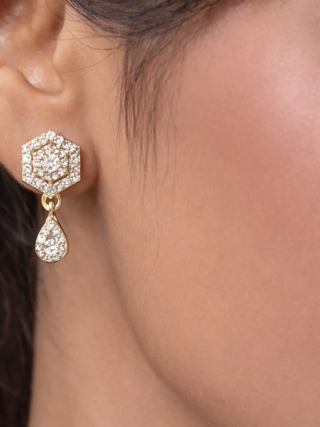 Rivaaz diamond Mangalsutra with earings set - Image 4