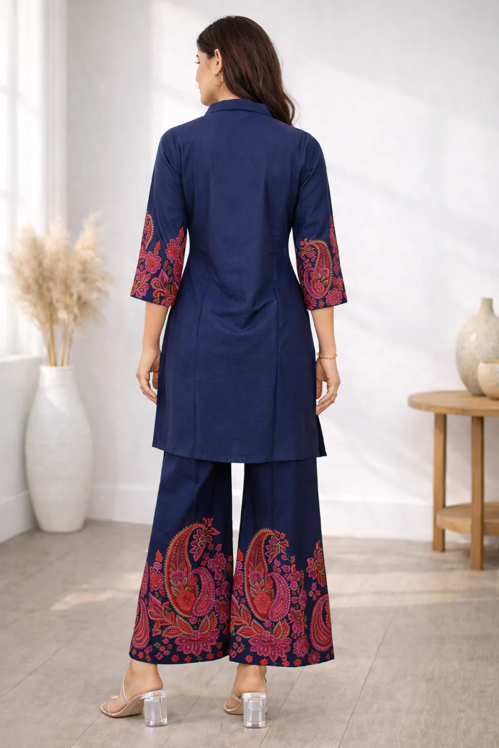 Reet Indigo Paisley Co-ord Set - Image 3
