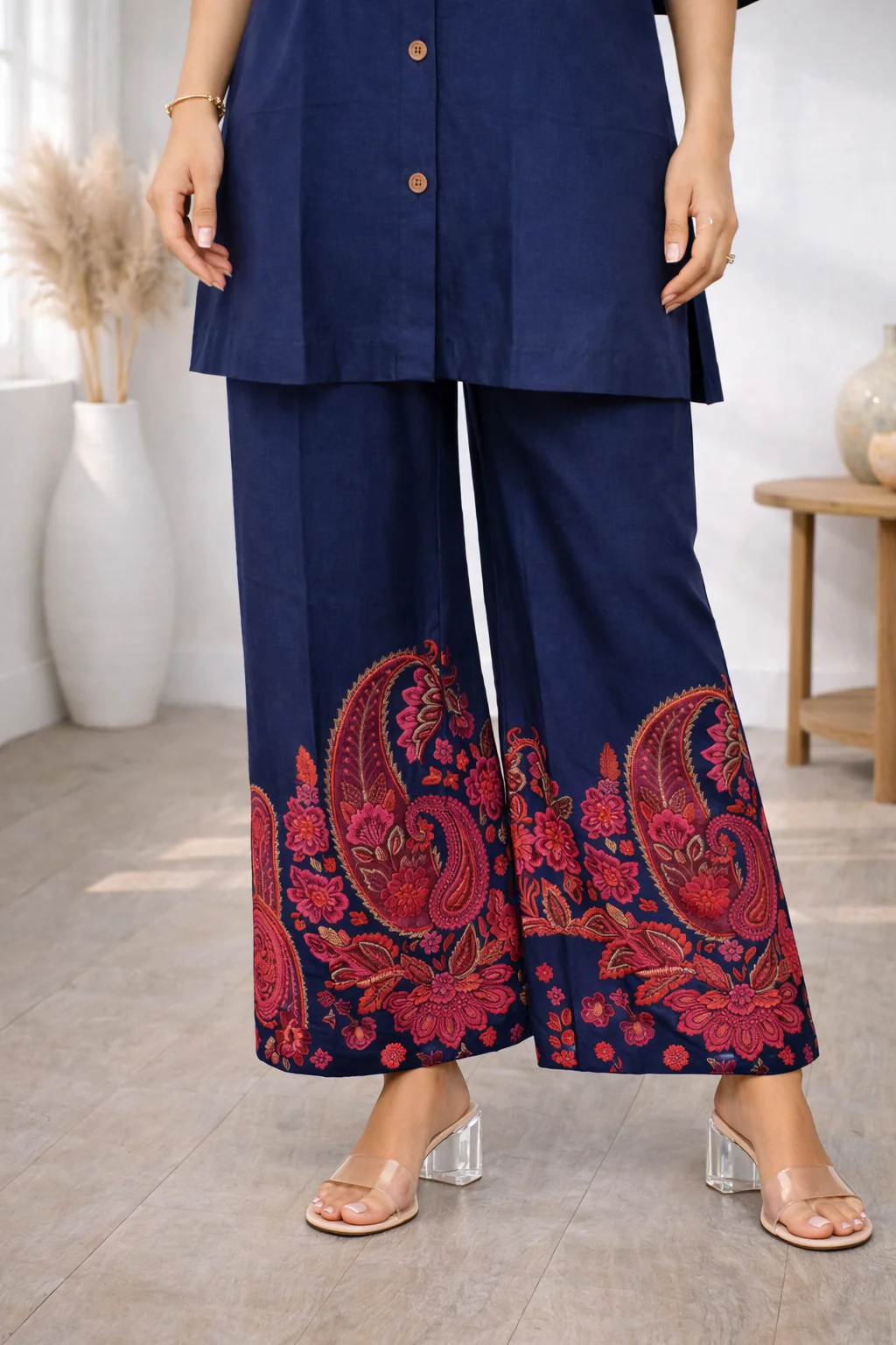 Reet Indigo Paisley Co-ord Set - Image 5