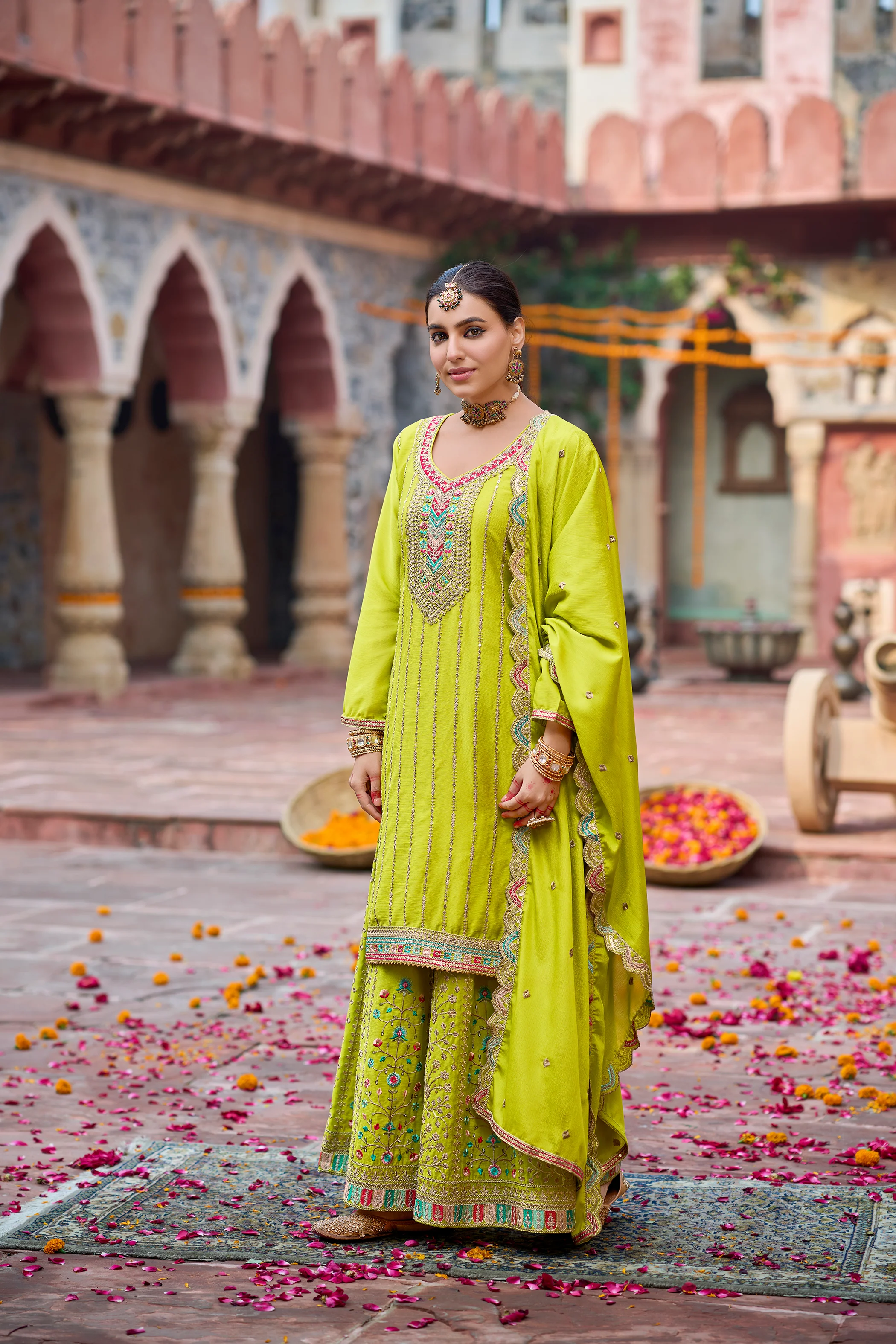 Ganika Fern Full Work Heavy Work Premium Suit Set - Image 3